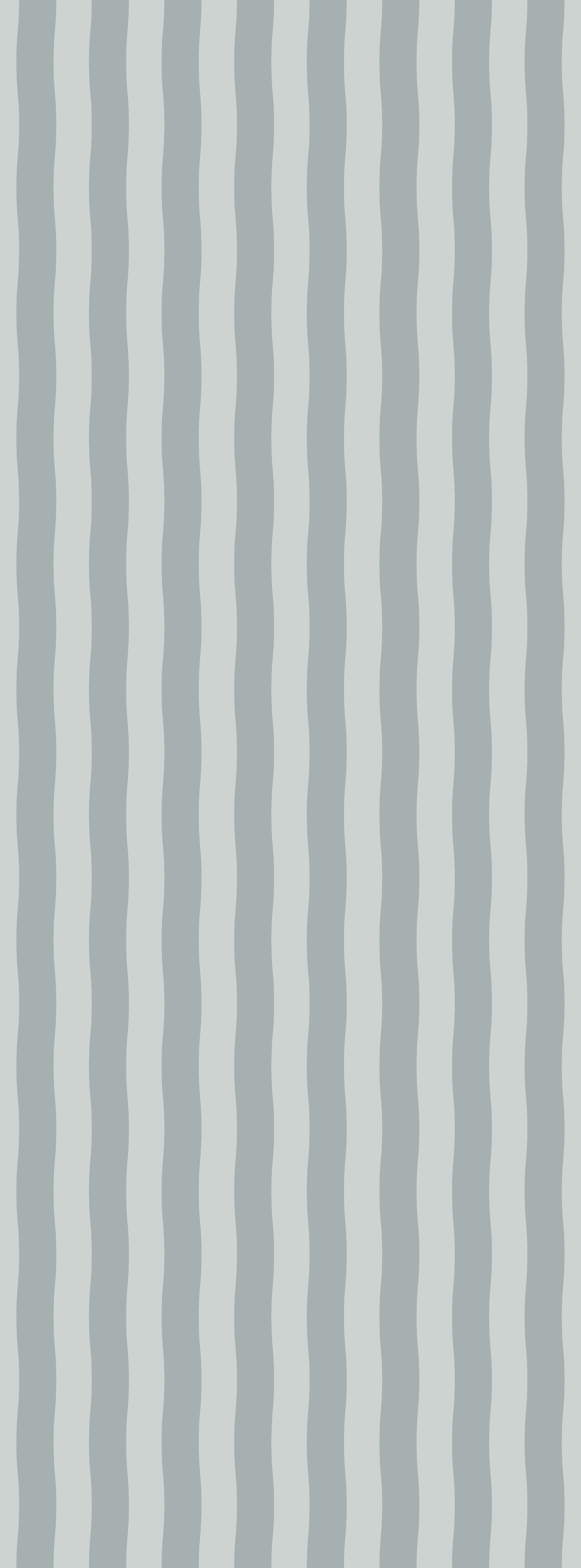 Behang Wavy Stripes - vintage blue