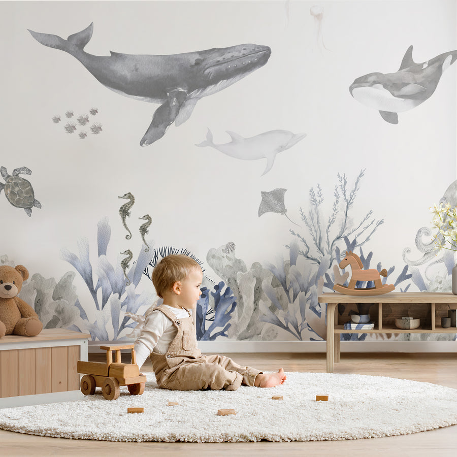 Collage wallpaper Under the Sea