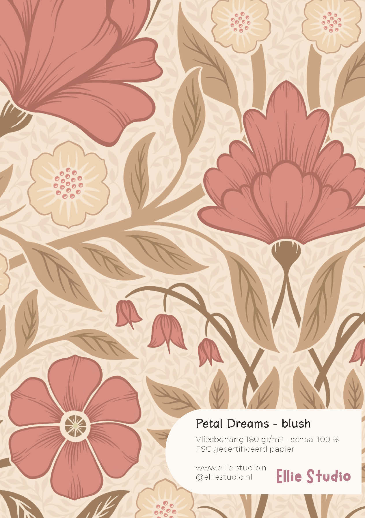 Behangstaal Petal Dreams - blush