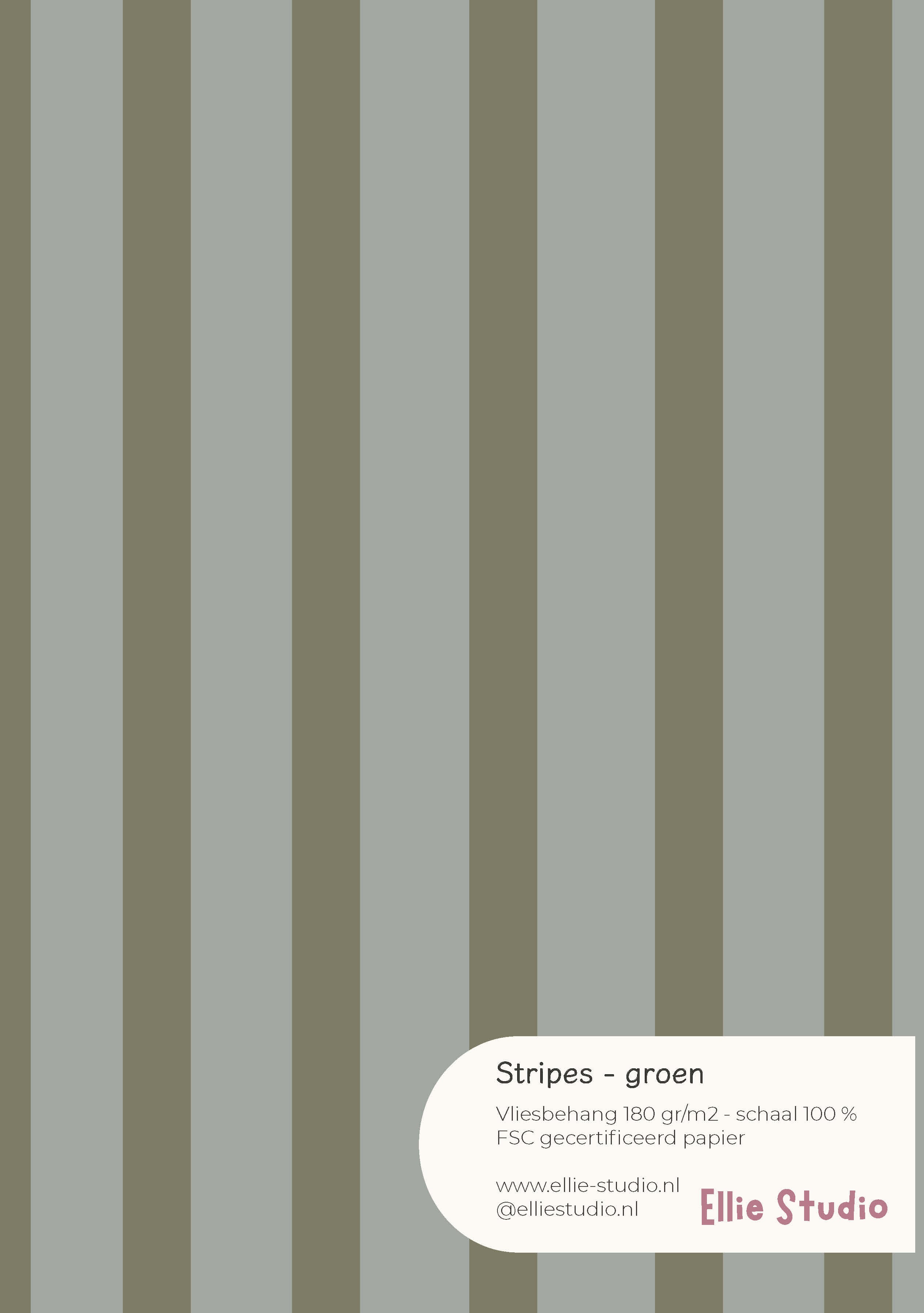Behangstaal Stripes - green