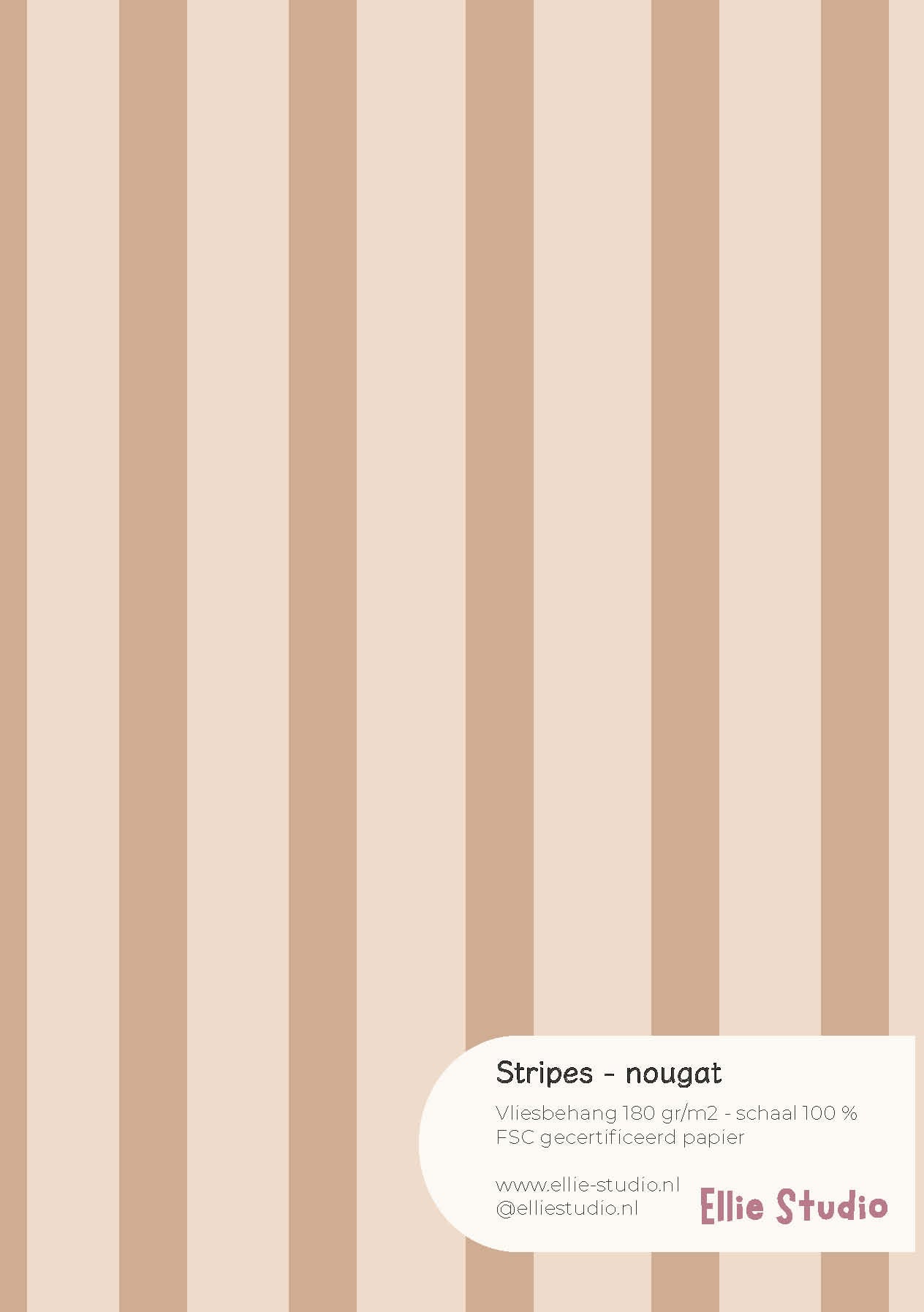 Behangstaal Stripes - nougat