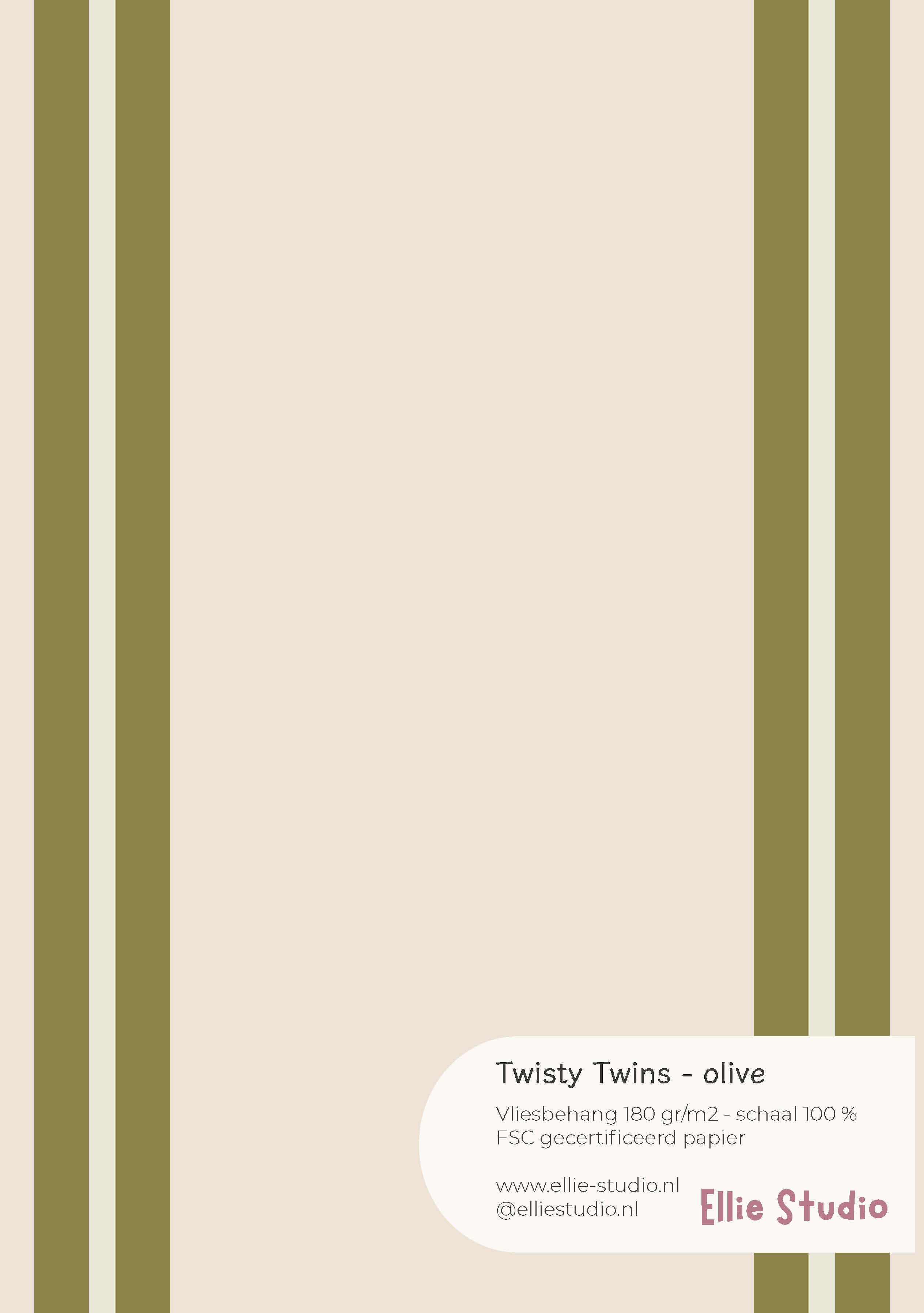 Wallpaper sample Twisty Twins - sky blue