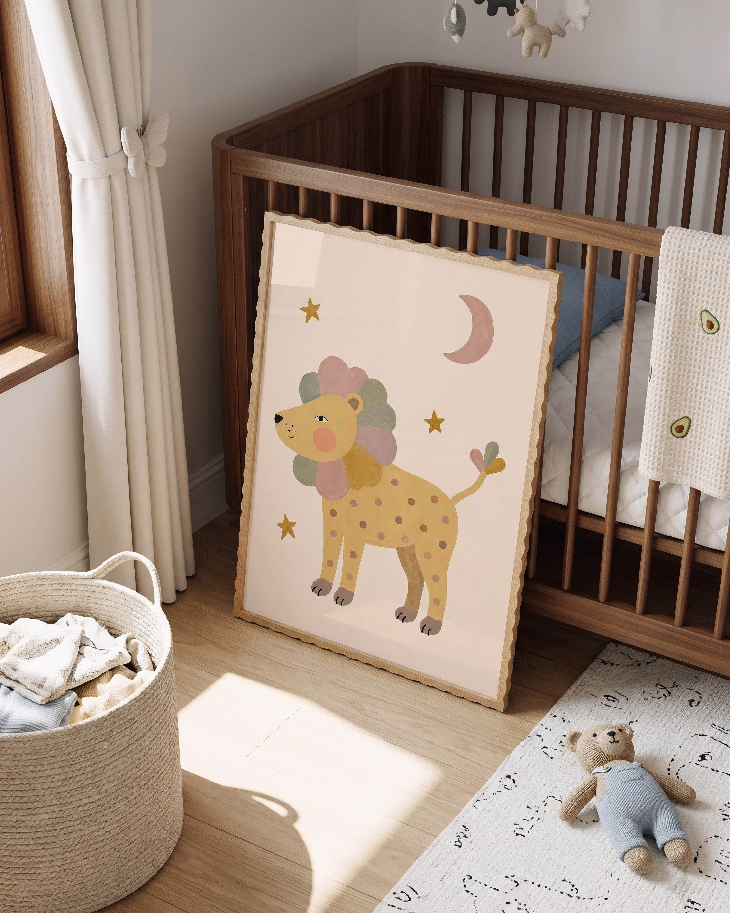 Children's room print - Unicorn lilac