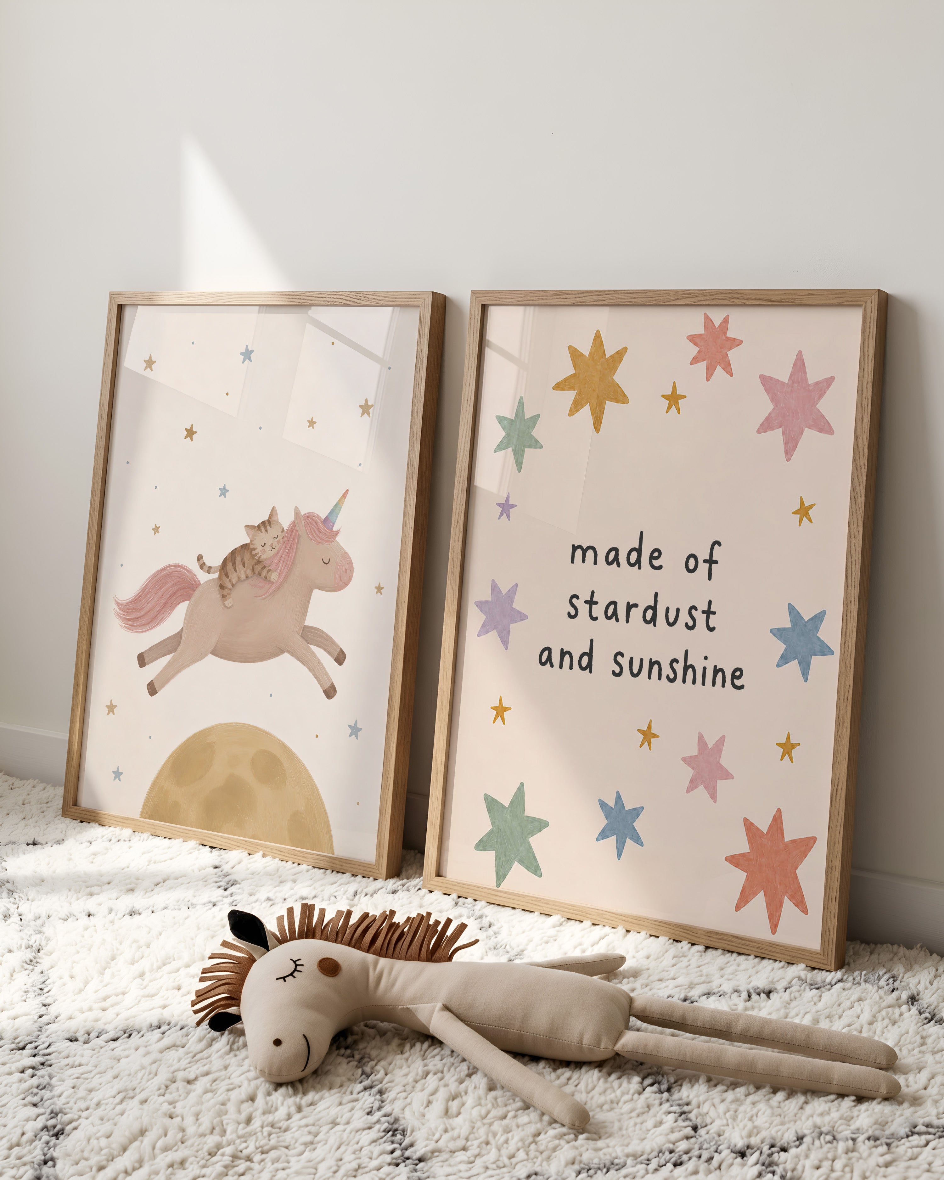 Children's room print - Unicorn lilac