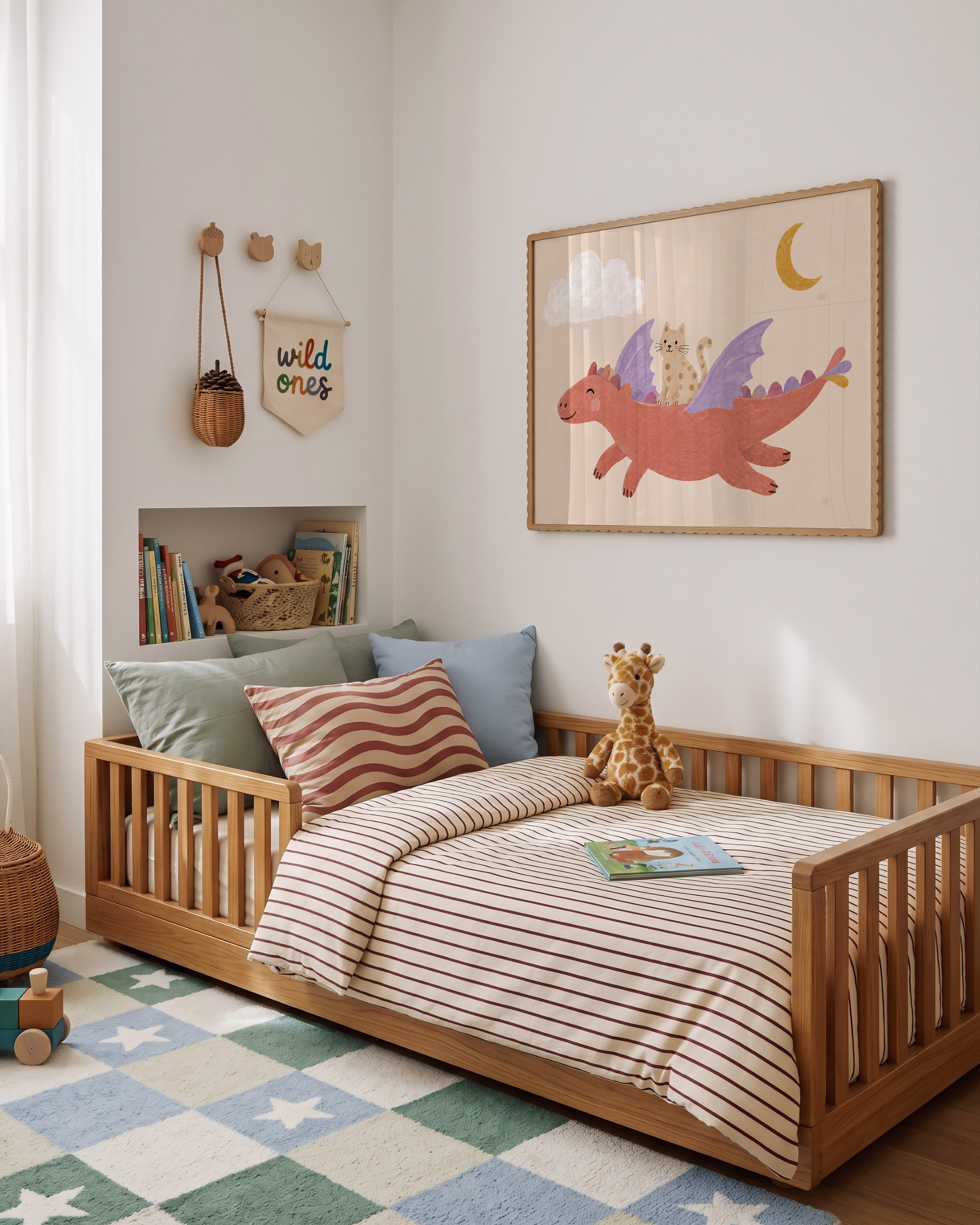 Children's room print - Unicorn lilac