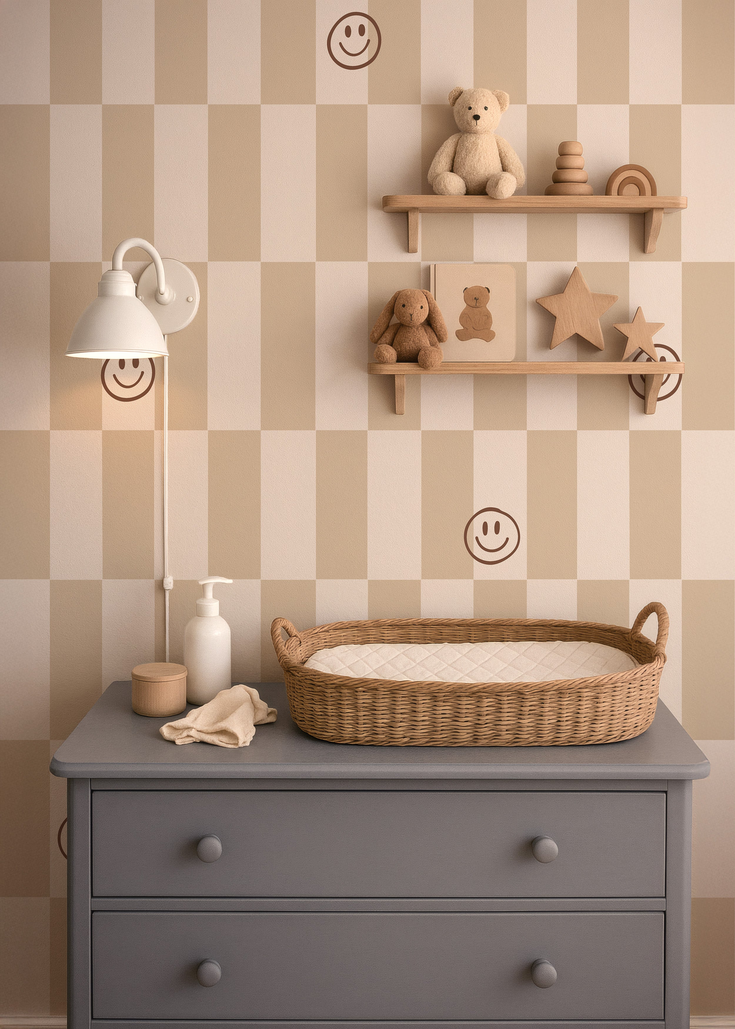 Behang Lumi Smiles - sandy beige