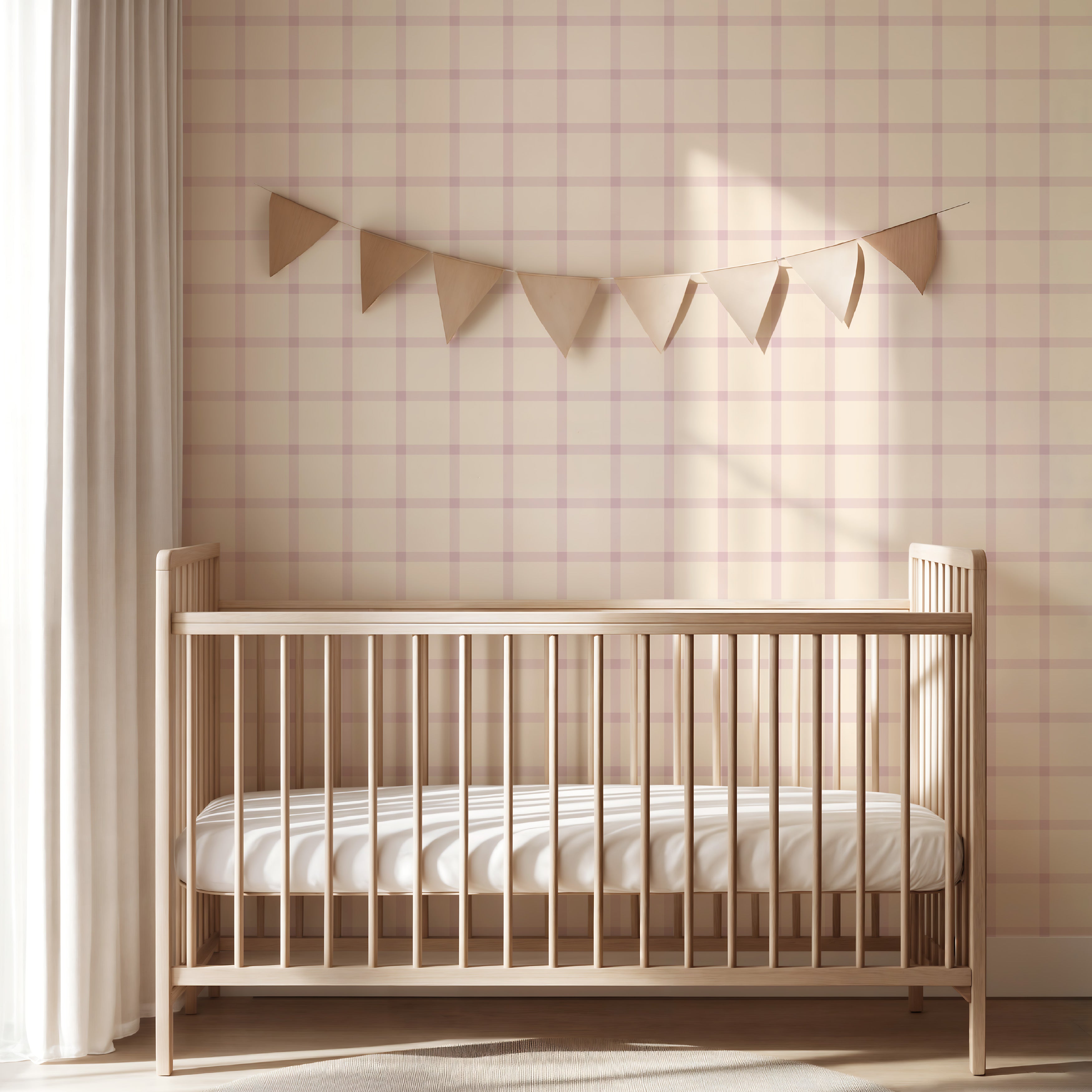 Behang Cozy Cubes - sugar plum