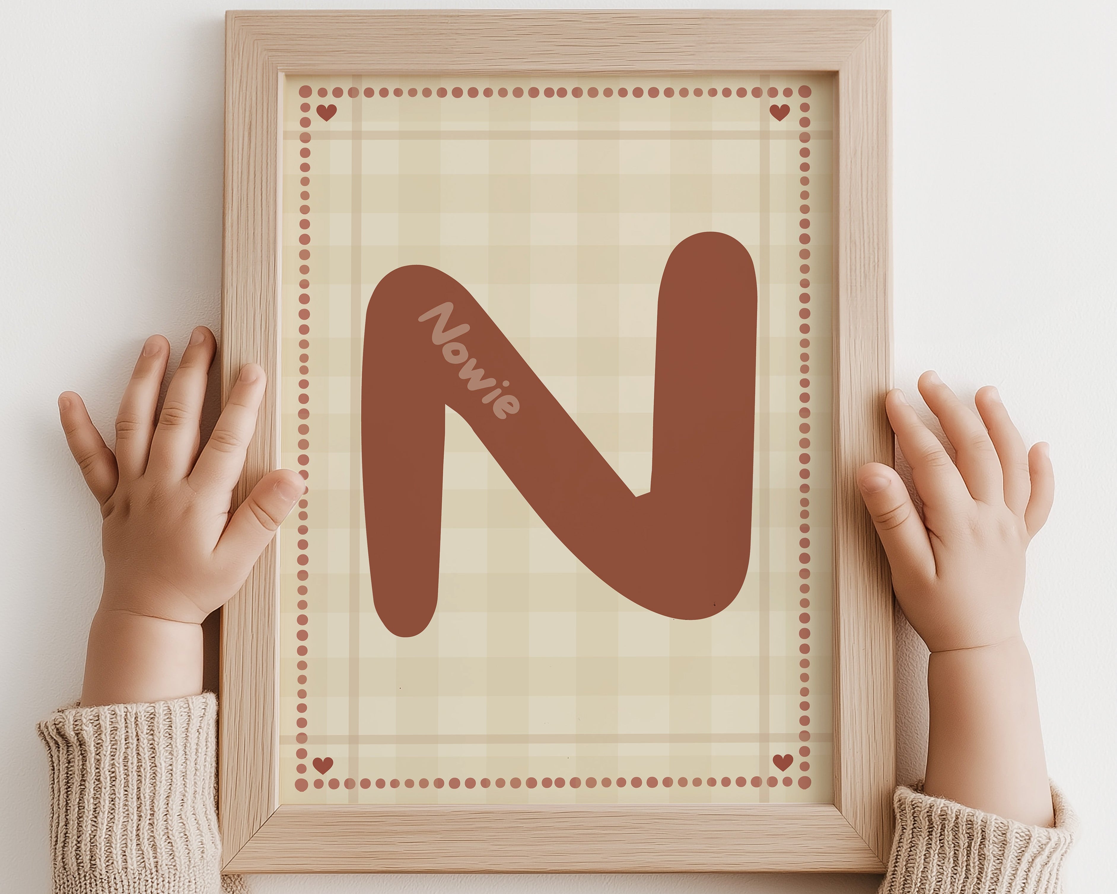 Naamposter Cozy Letter - terra