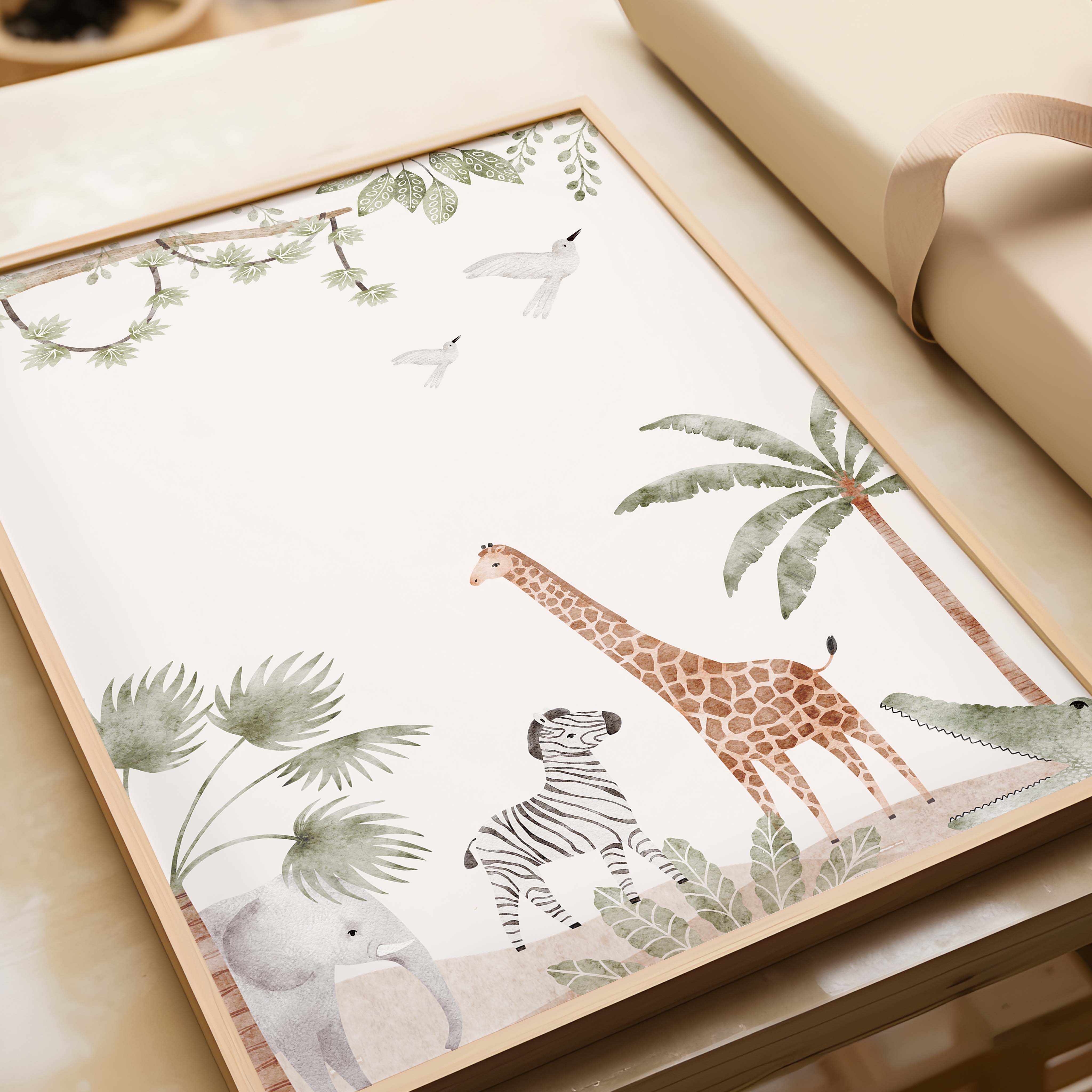 Children's room poster - Safari animals | Safari Dreams