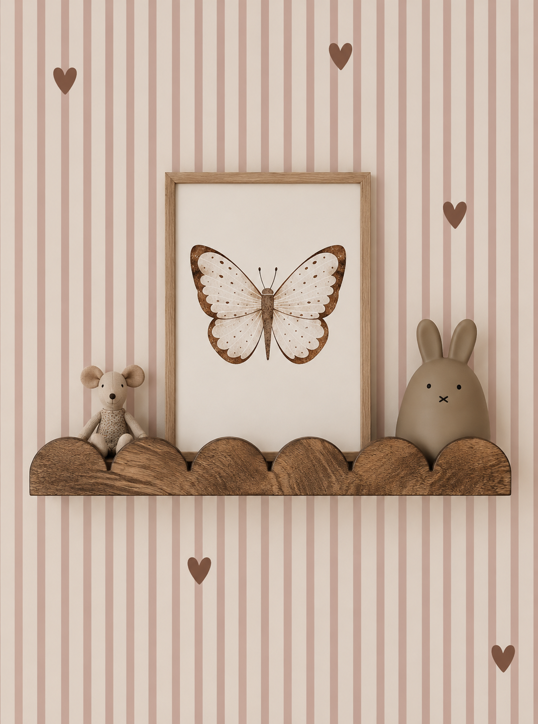 Children's room poster - Copper-colored Butterfly | Spring Garden
