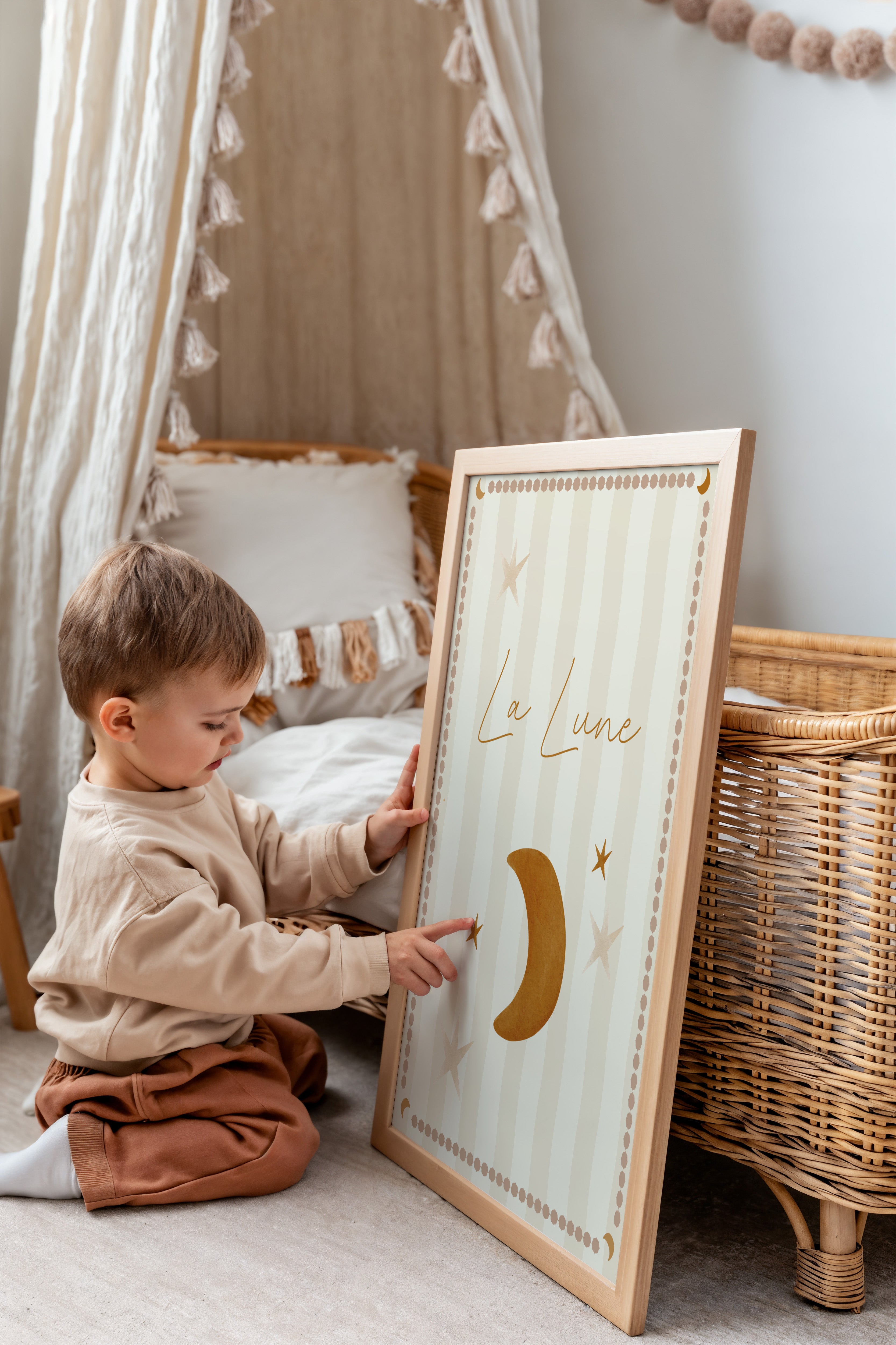 Children's room print - La Lune
