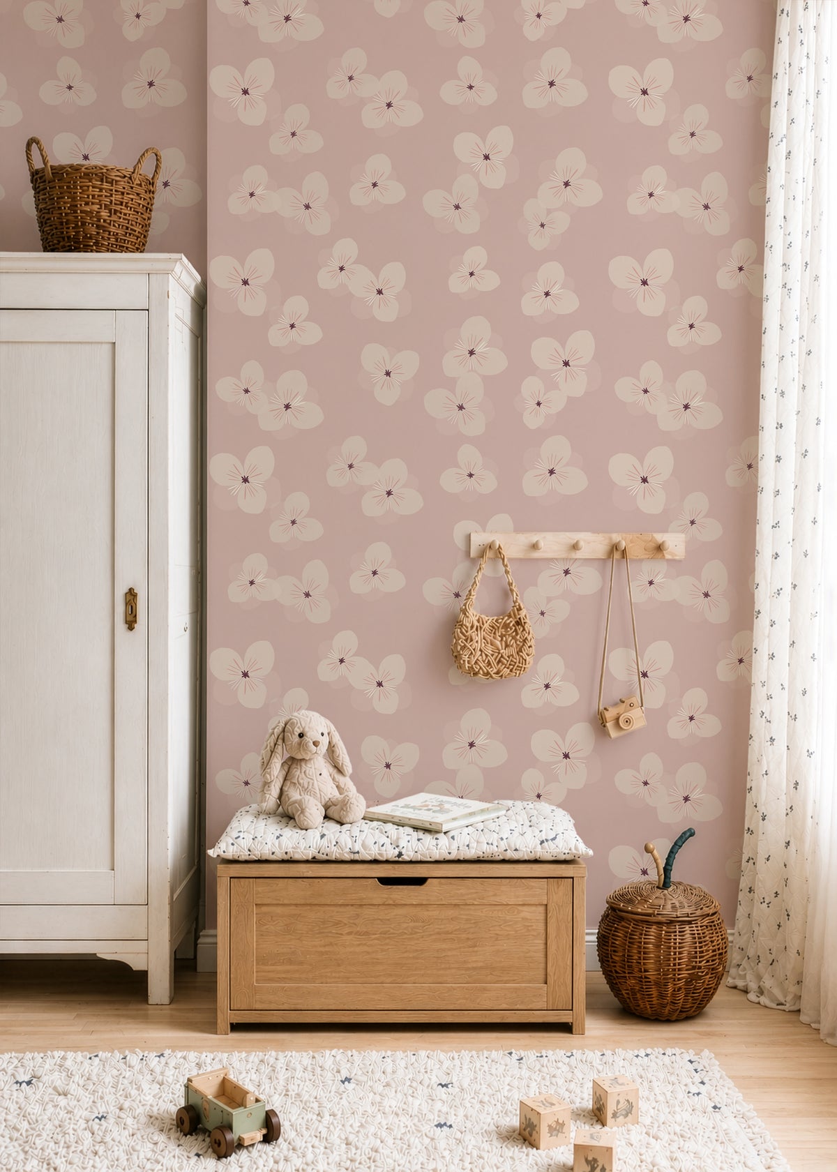 Wallpaper Soft Bloom - blush