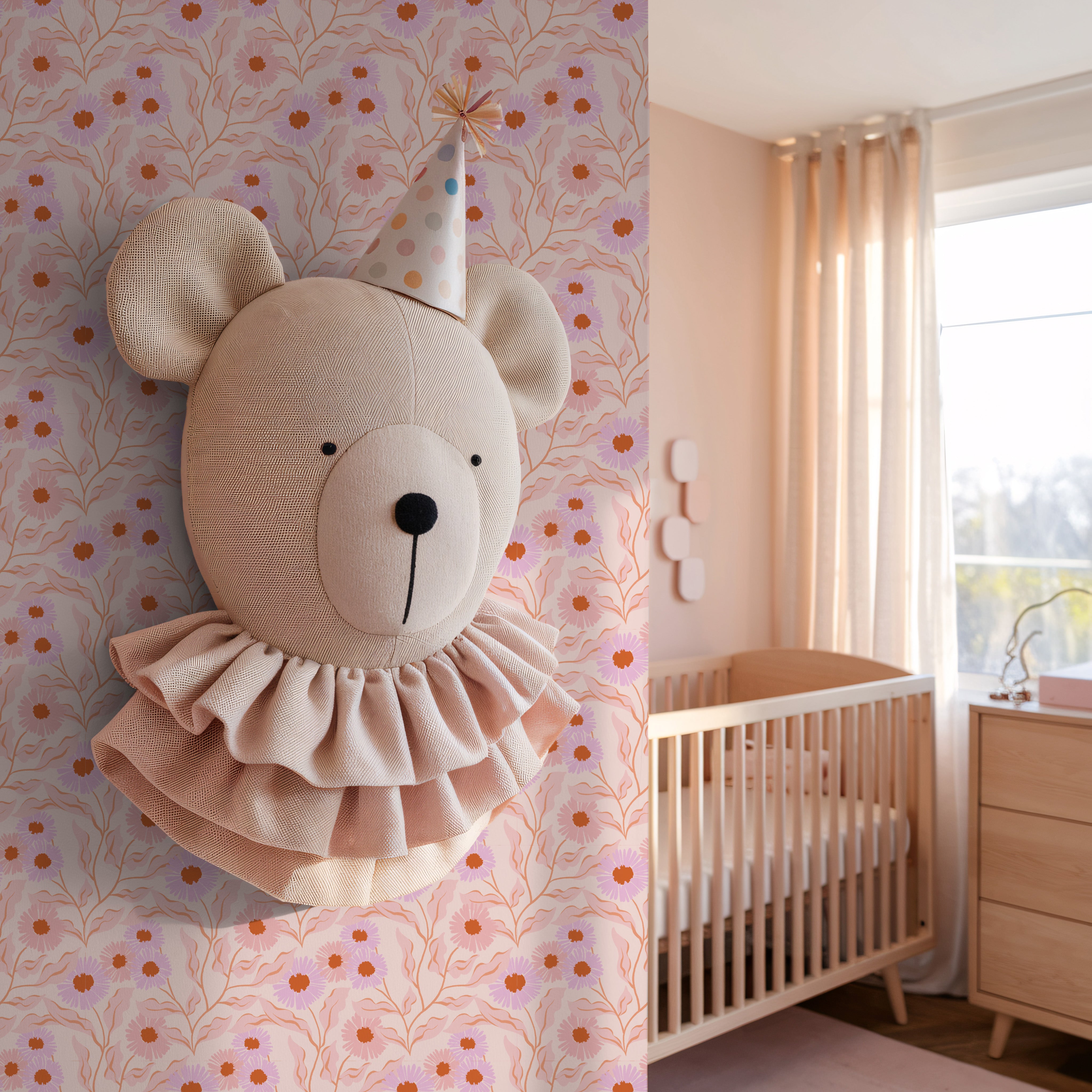 Behang Sunset Daisies