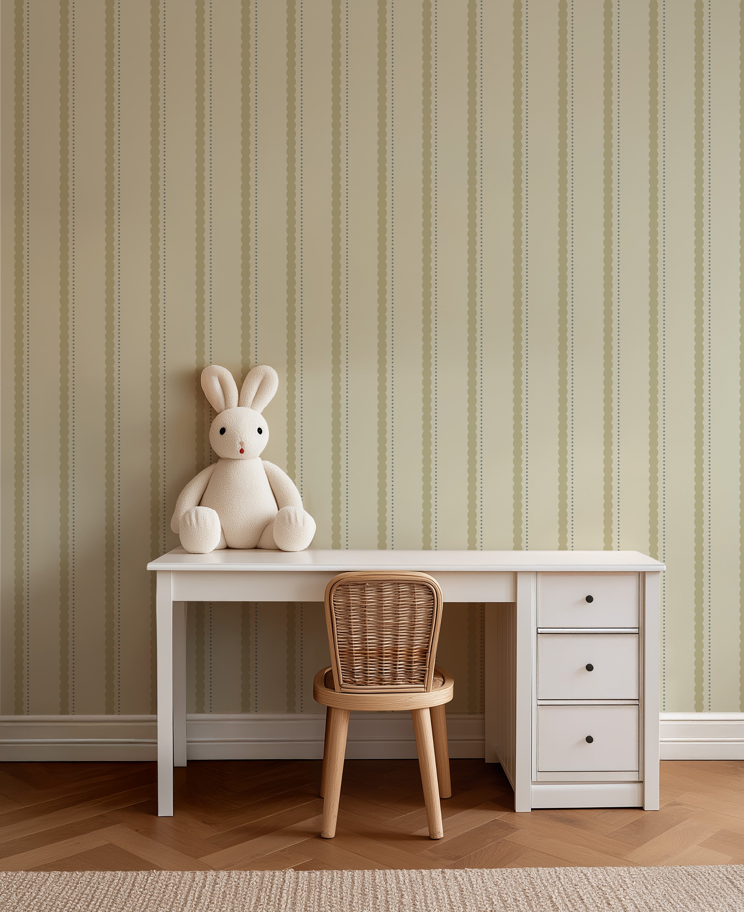 Wallpaper Bubble Stripes - saga