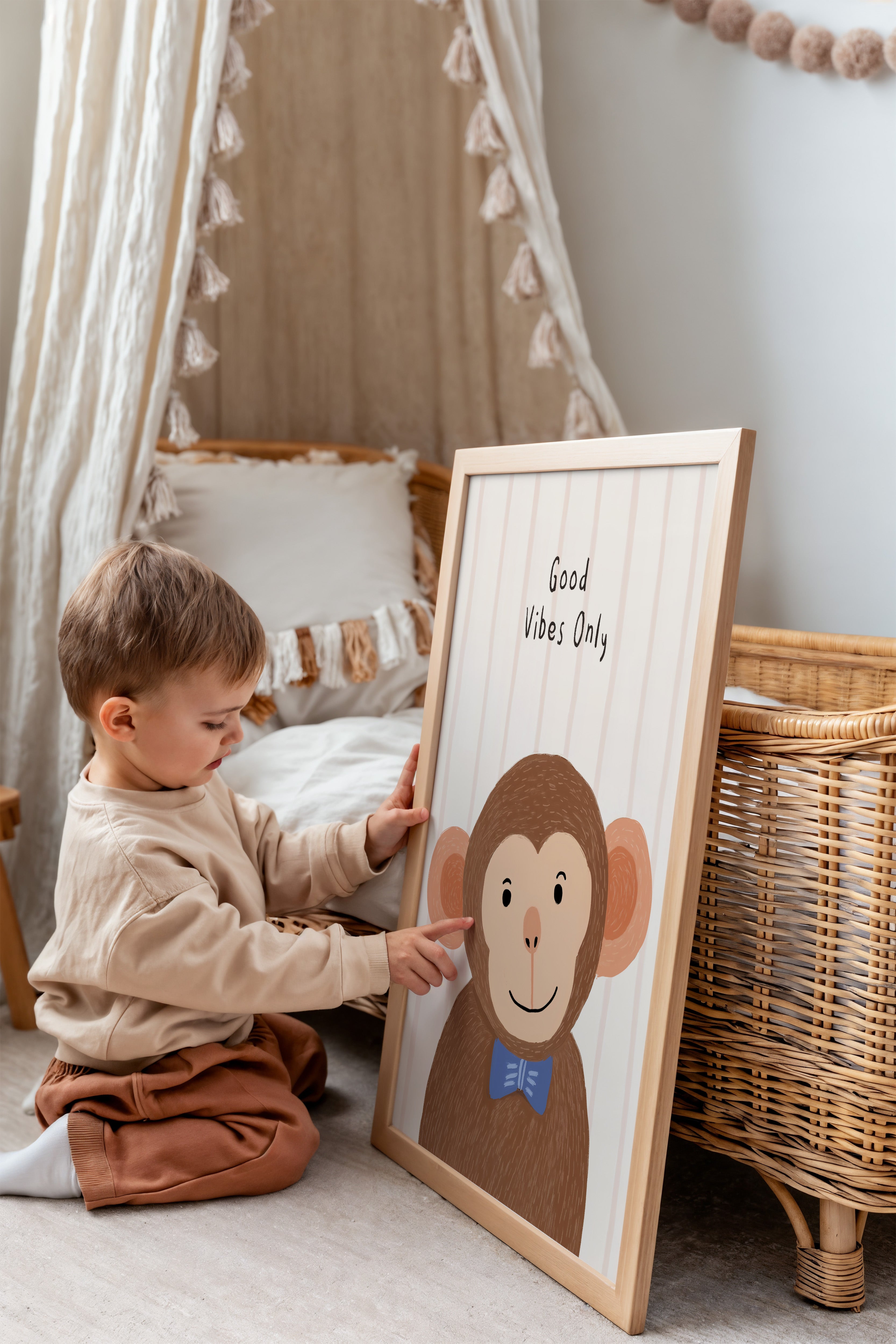 Nursery print - Good vibes only