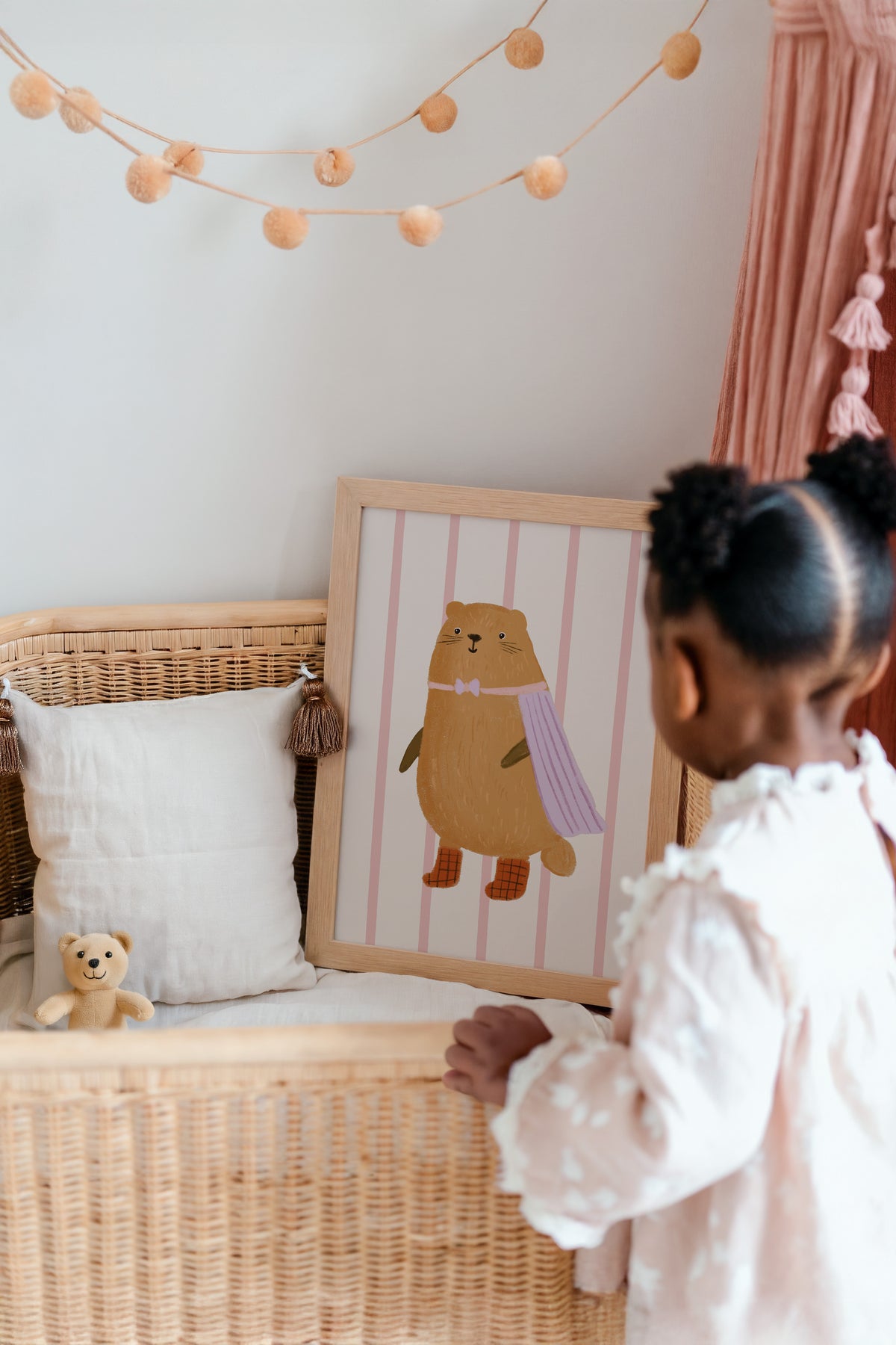 Kinderkamer print – Superheld Bever