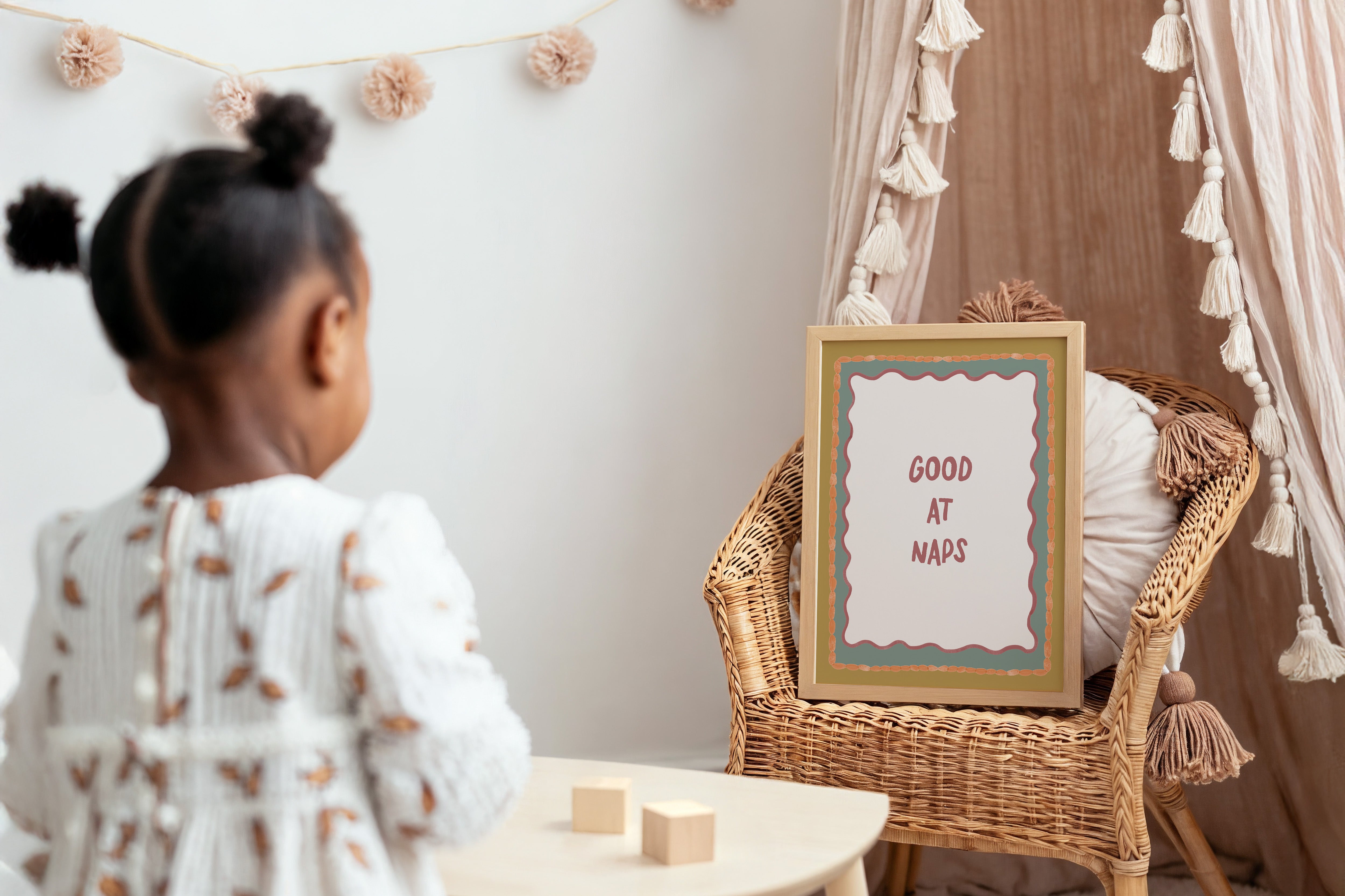 Kinderkamer print - Good at Naps