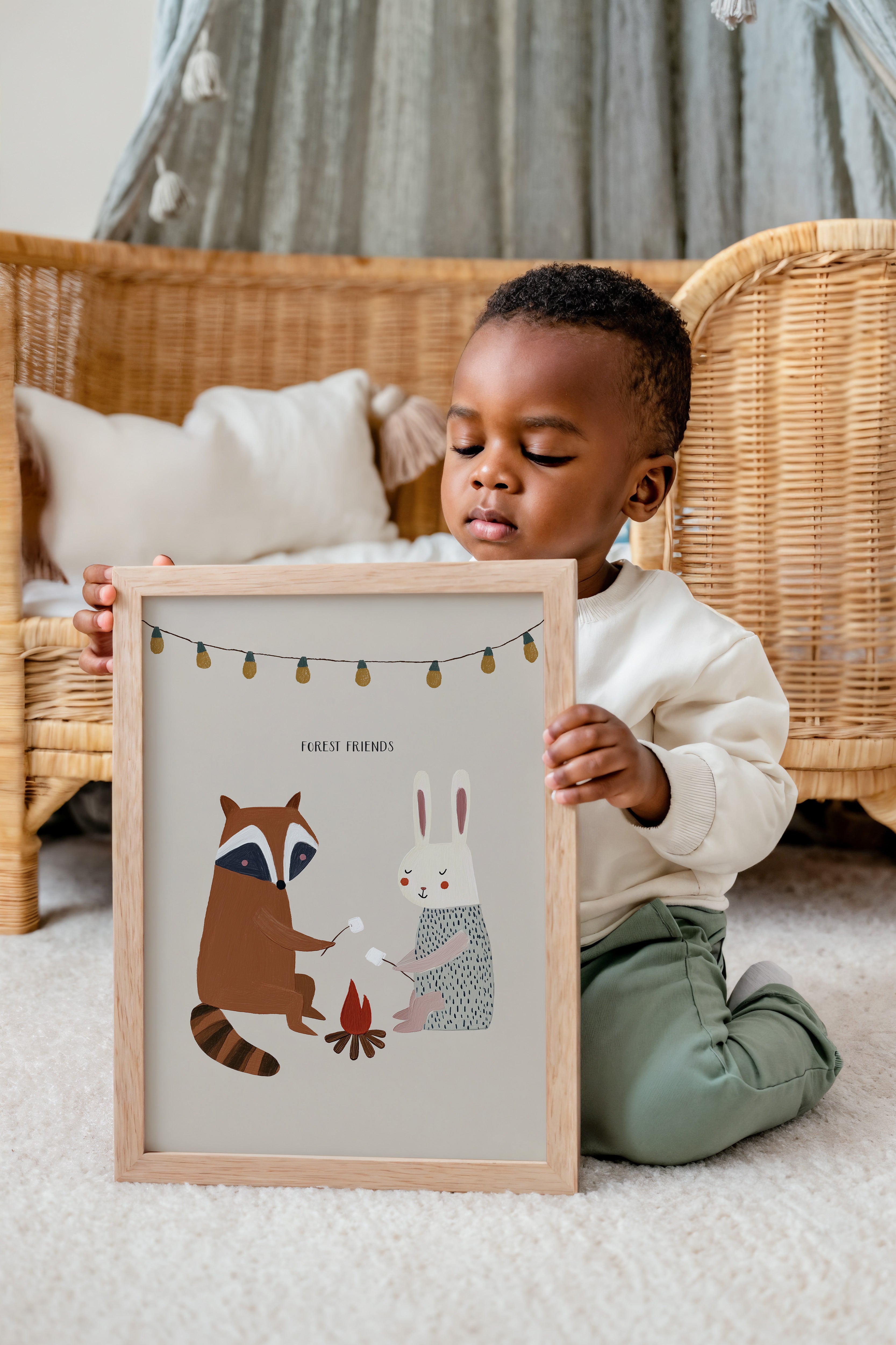 Children's room print - Forest Friends
