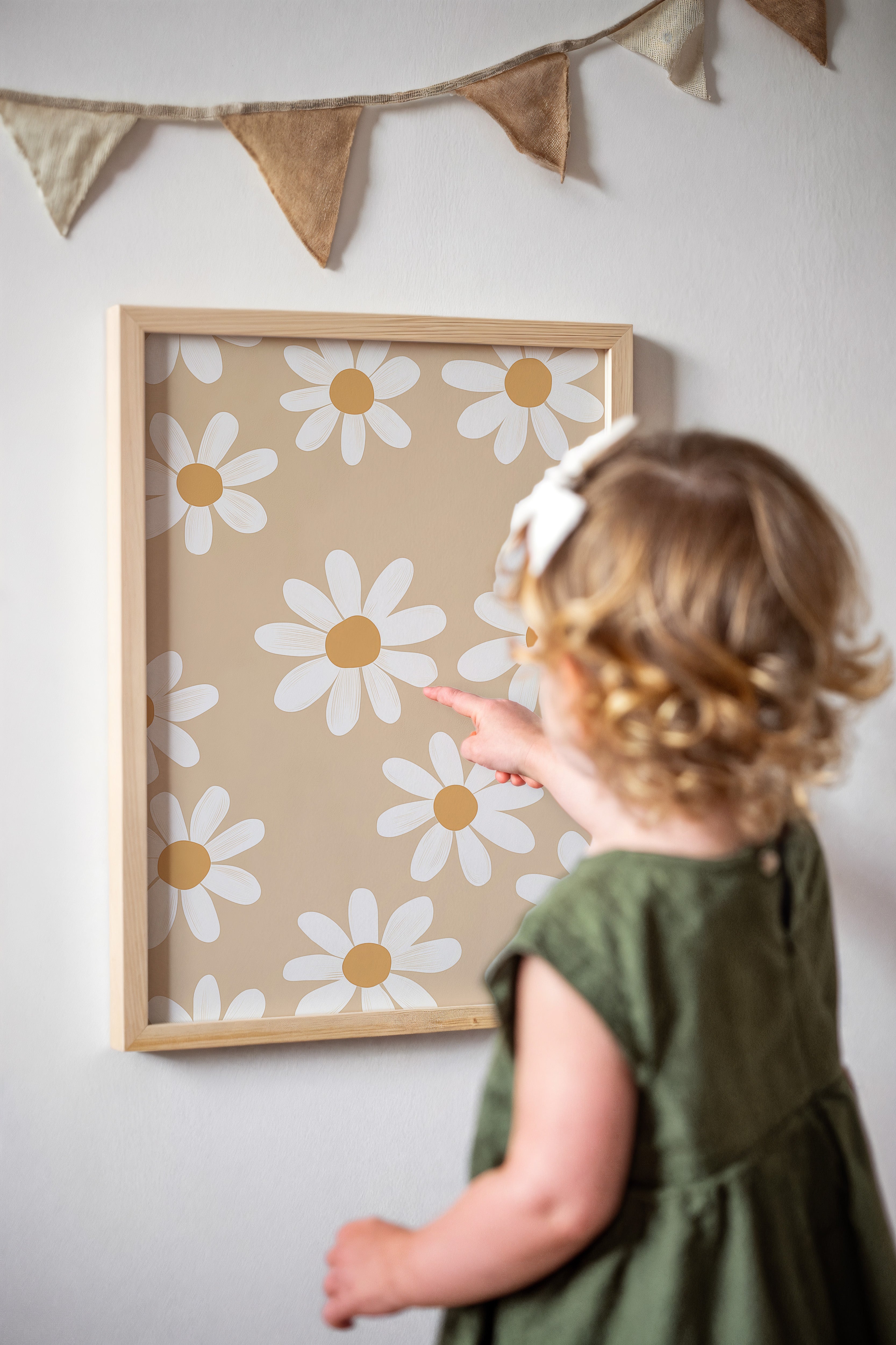 Nursery print - Daisies Pattern