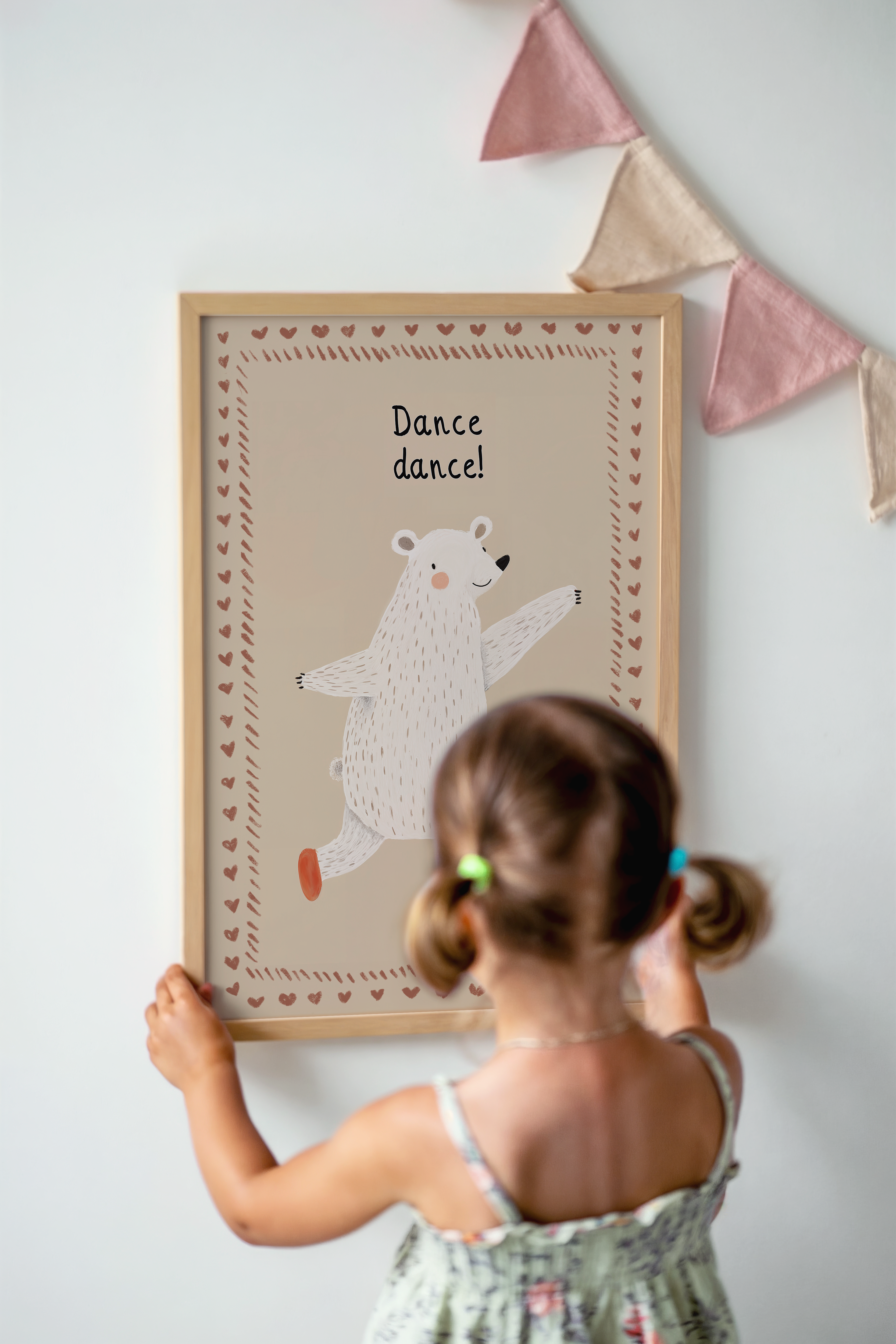 Children's room print - Dance dance bear