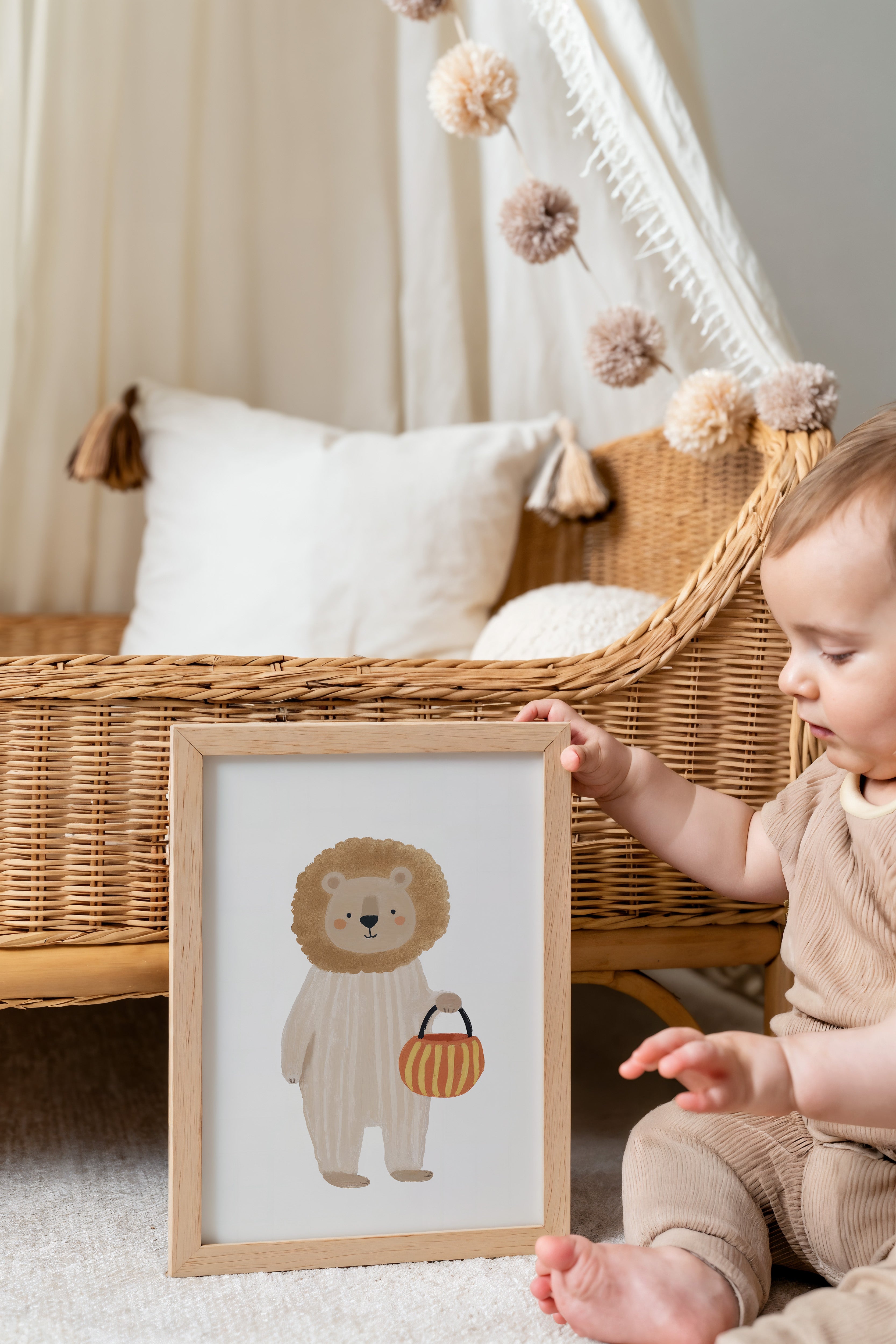 Children's room print - Sweet lion