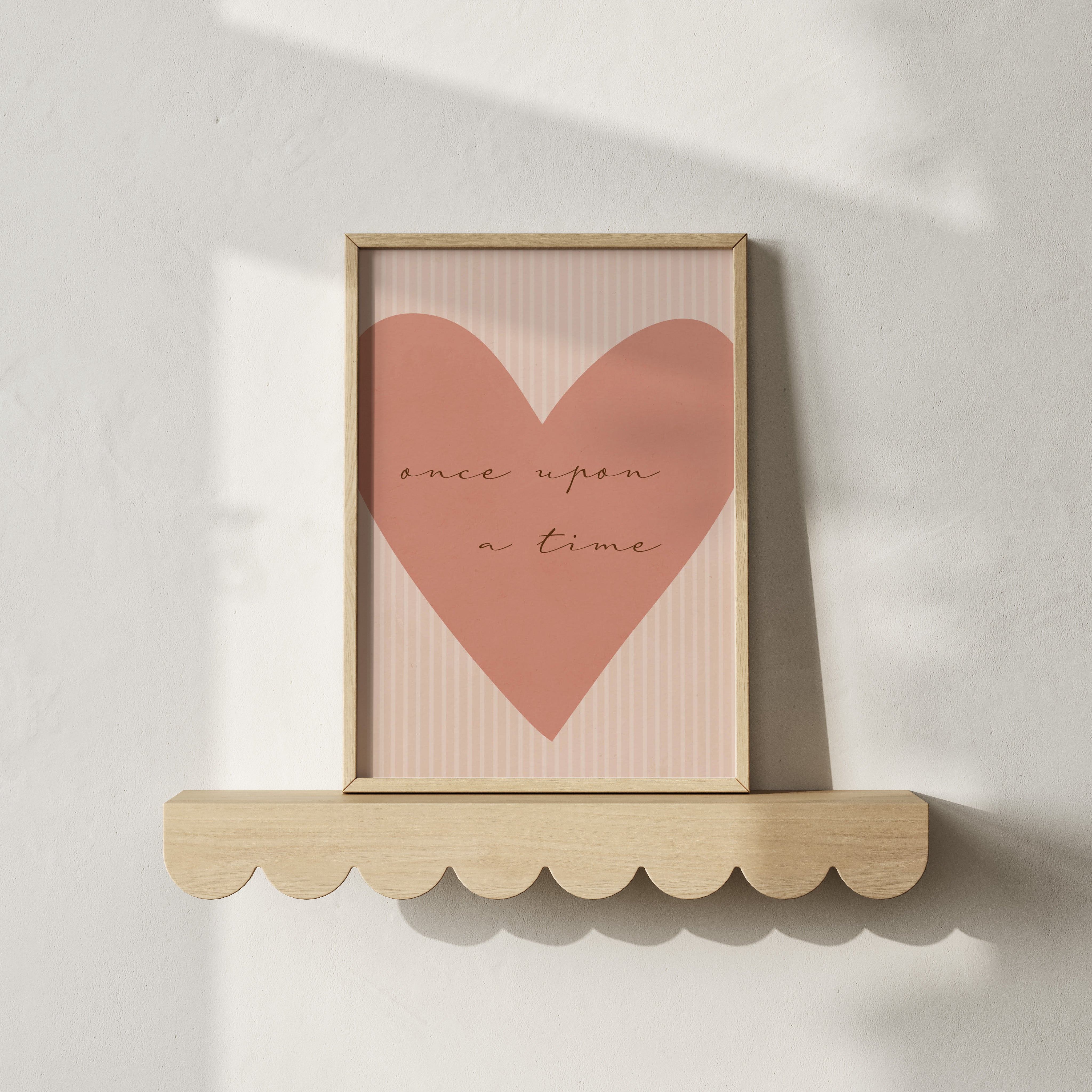 Kinderkamer poster - Once upon a time | heart