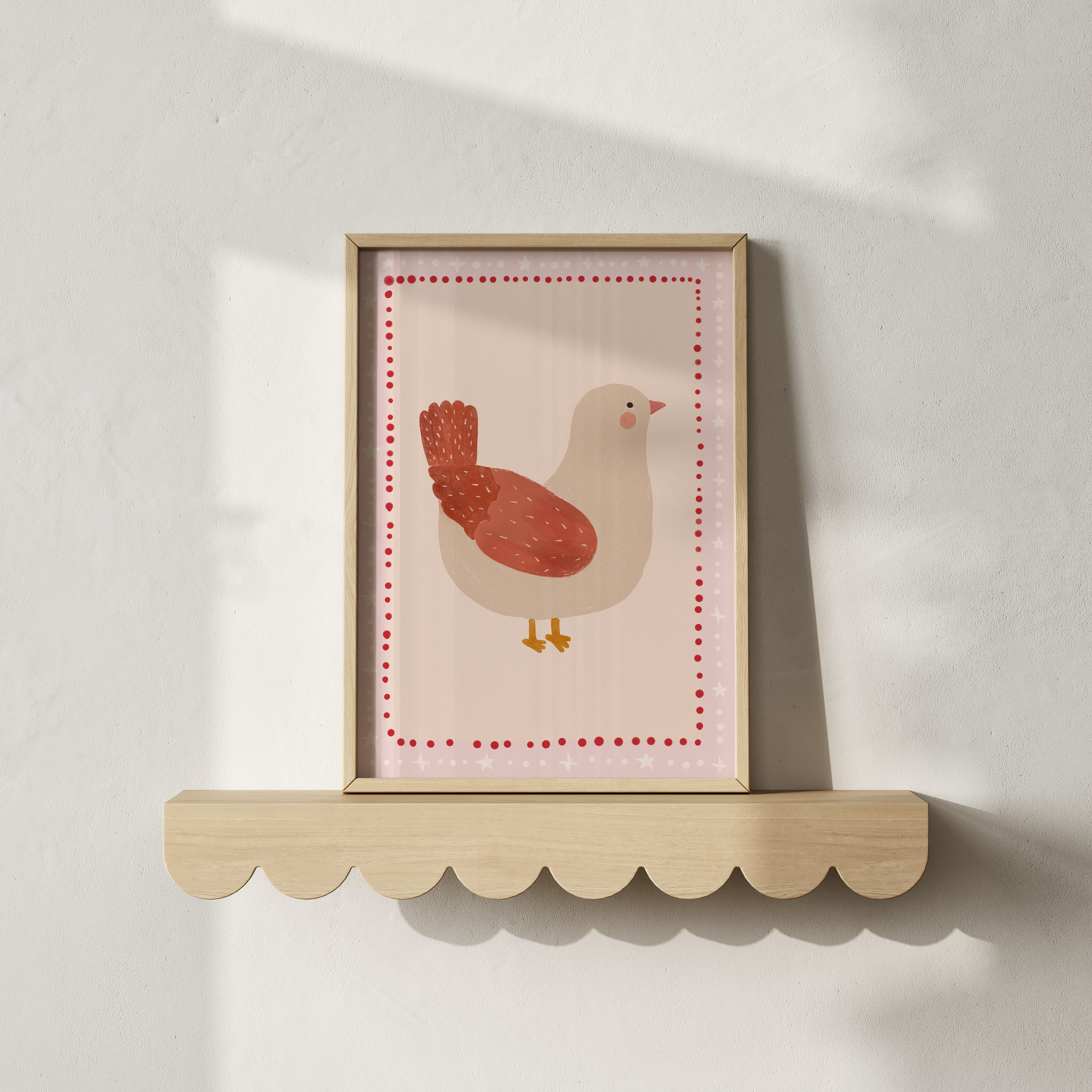 Children's room print – Cheerful Chicken