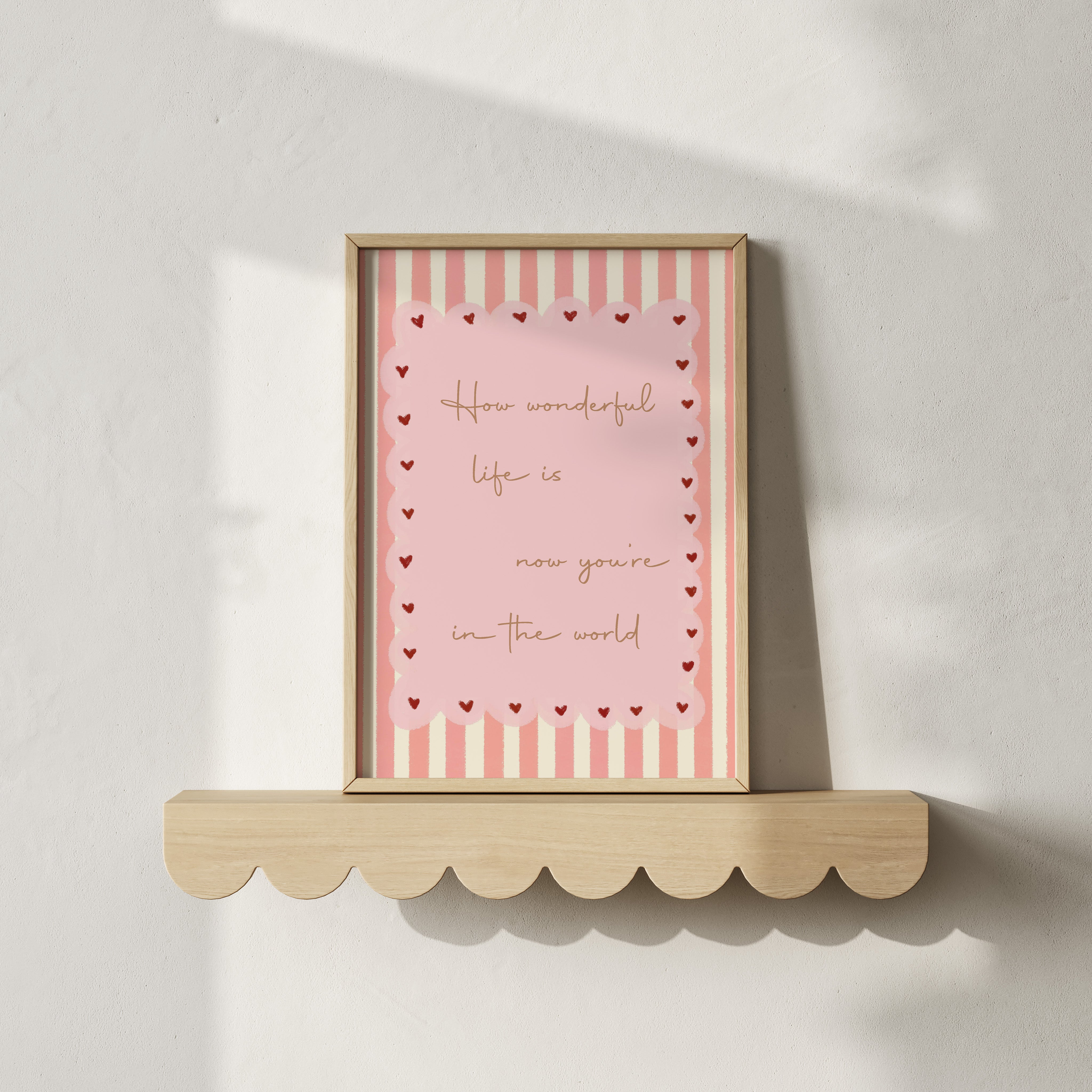 Kinderkamer print - How wonderful life is