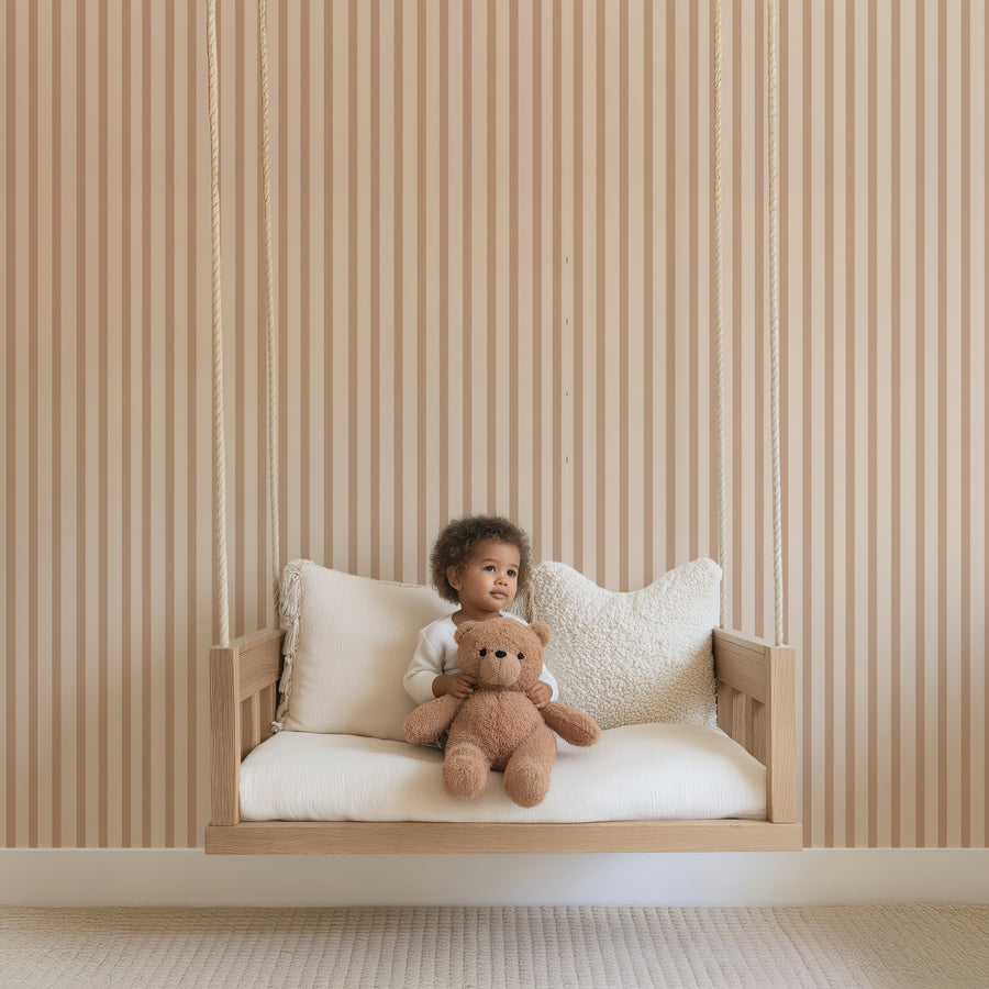 Wallpaper Stripes - nougat
