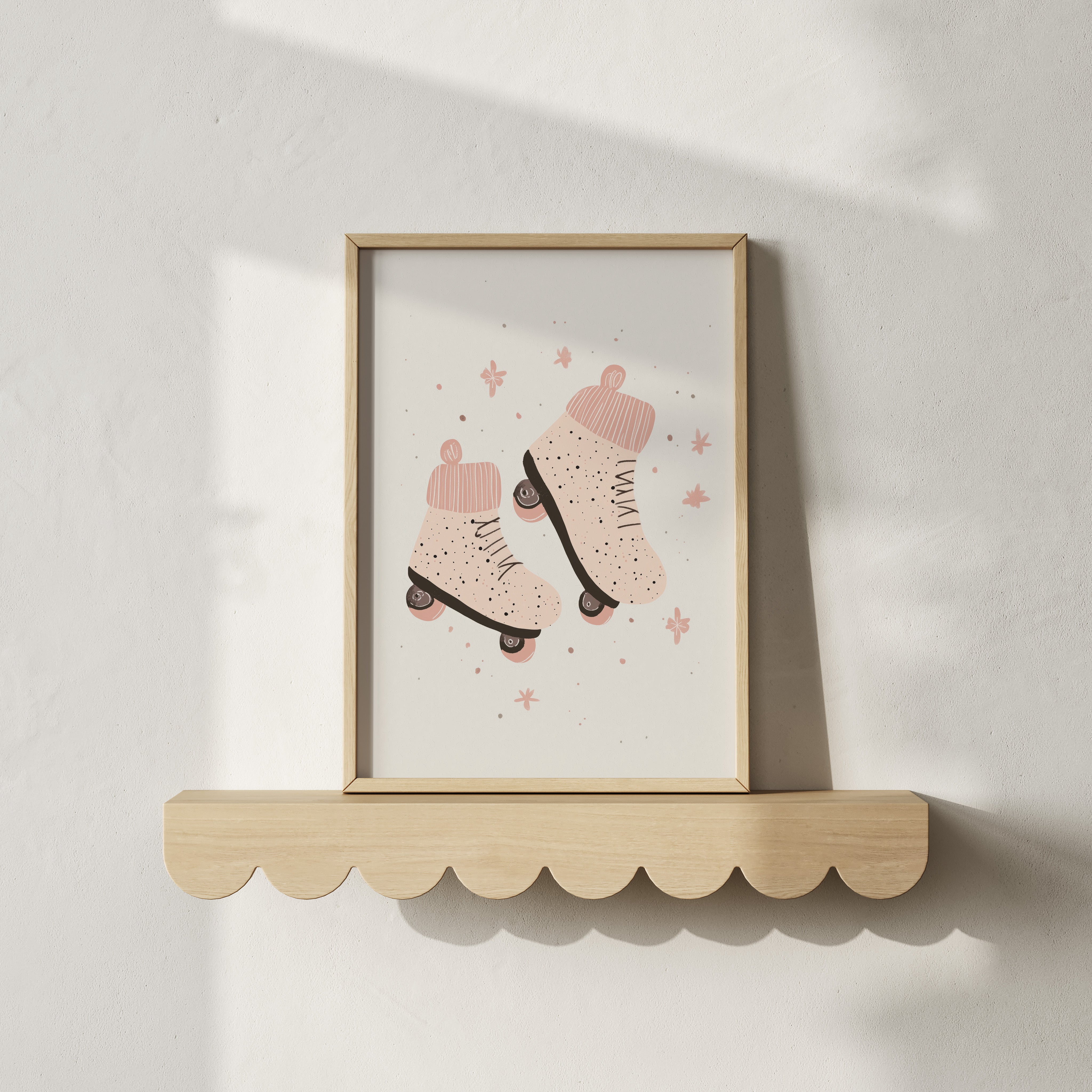 Children's room print - Roller skates