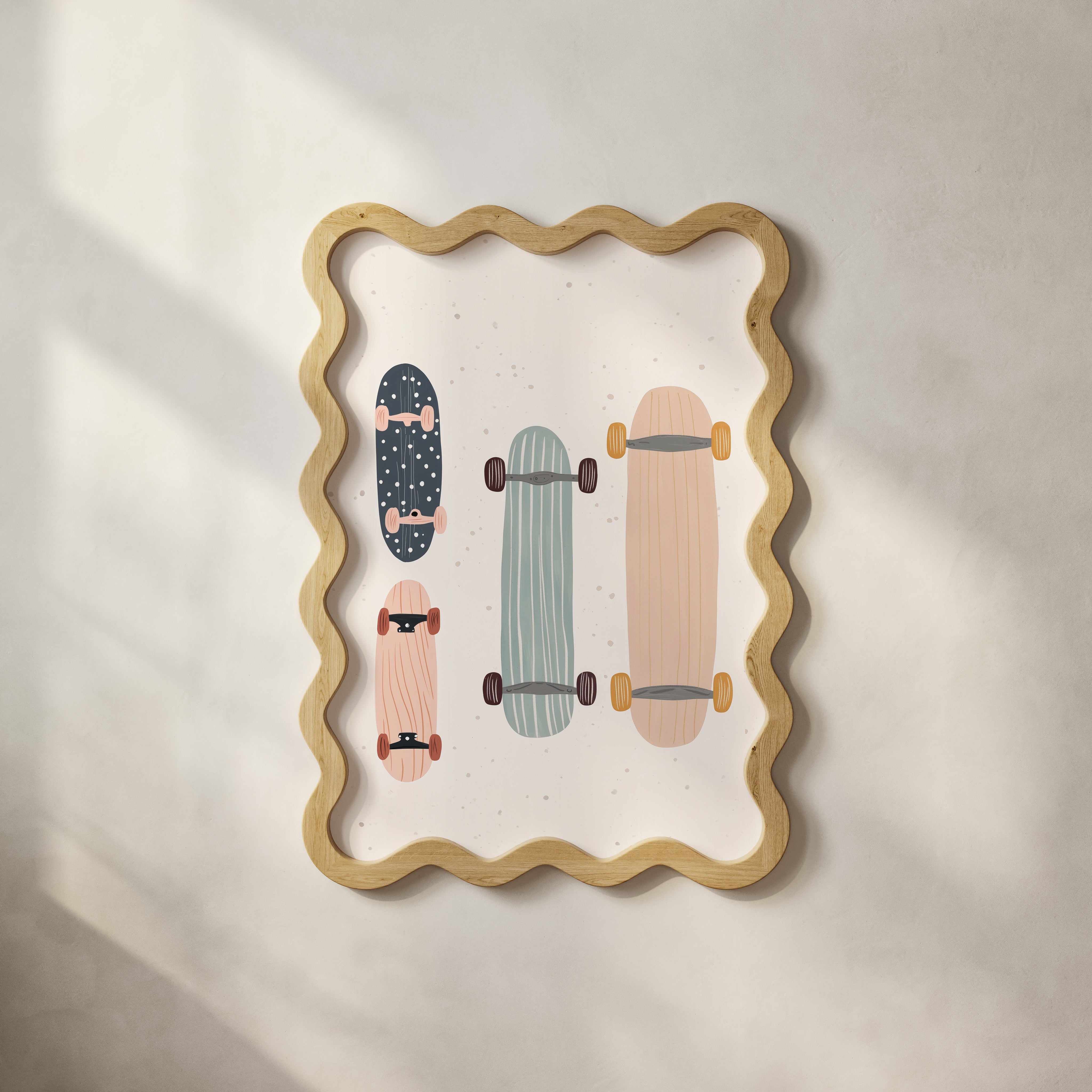 Children's room print - Skateboards