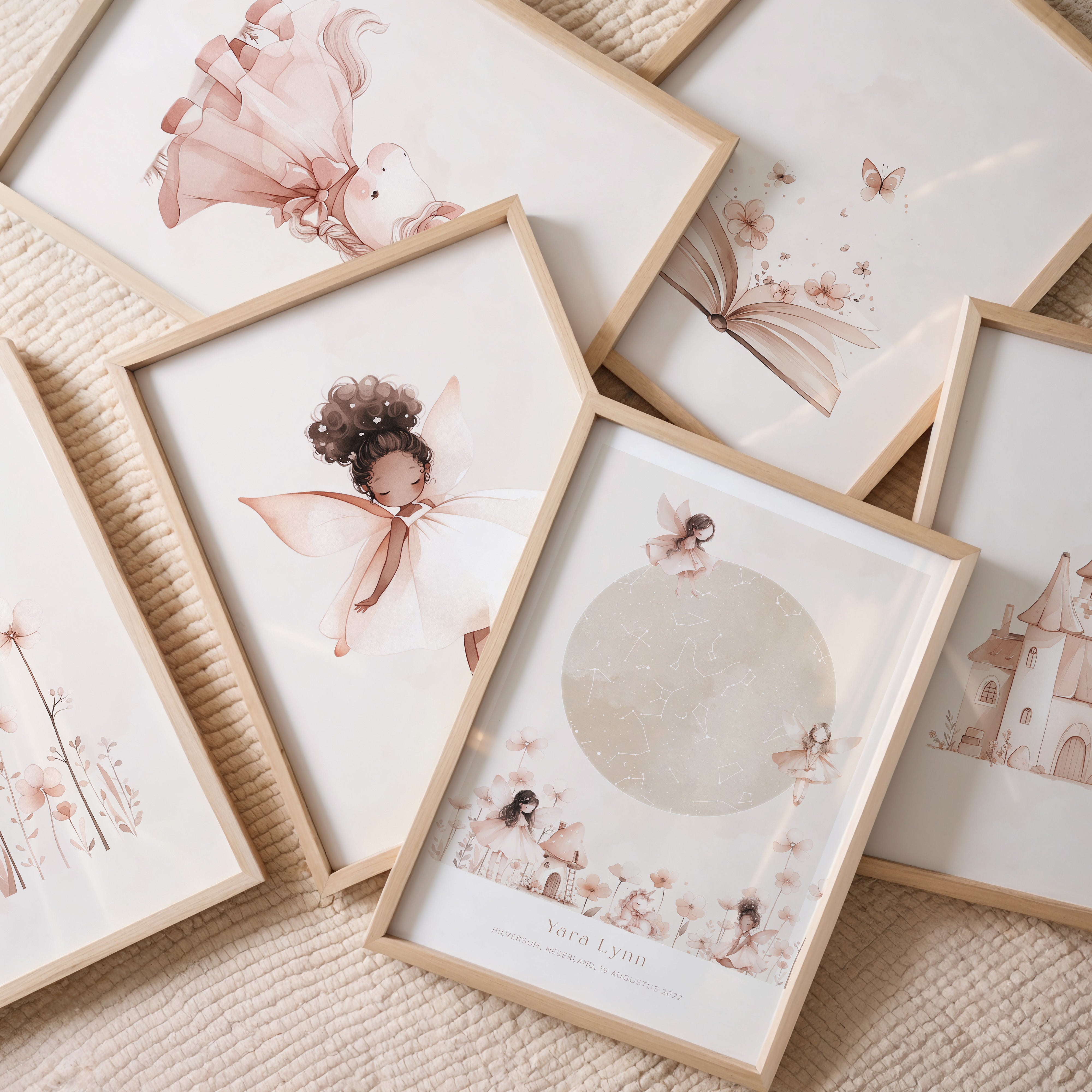 Kinderkamer poster - Bloemen | Unicorns & Feeën