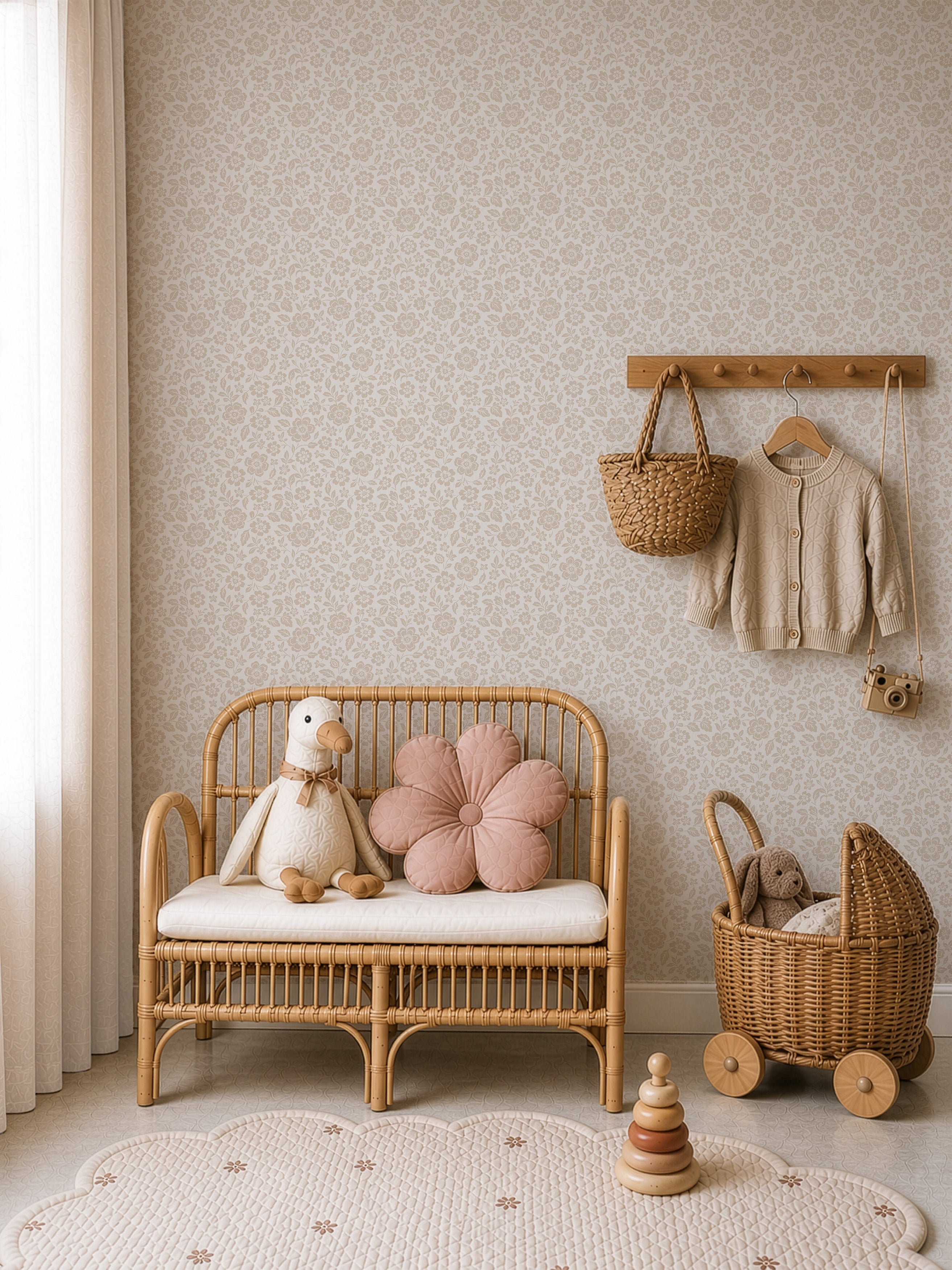 Wallpaper Willow Bloom - honey blush