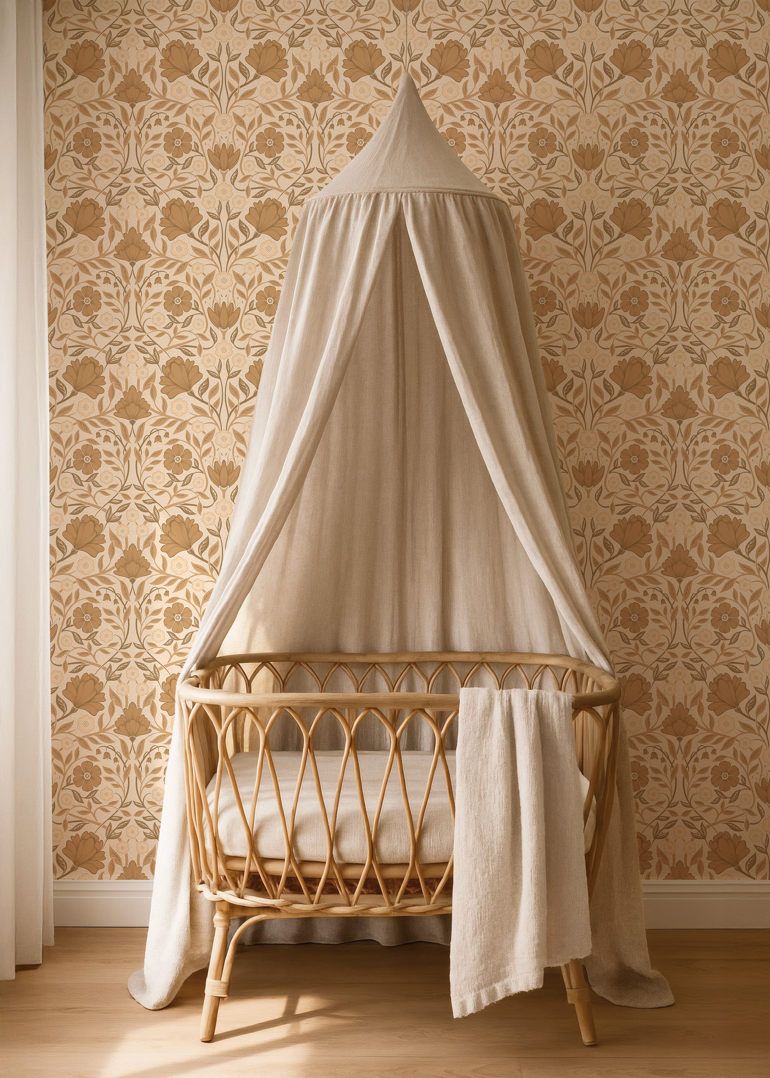 Behang Petal Dreams - sandy