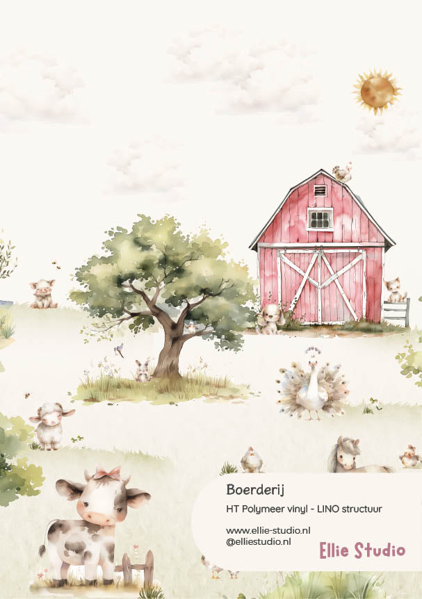 Steel wall sticker - Farm