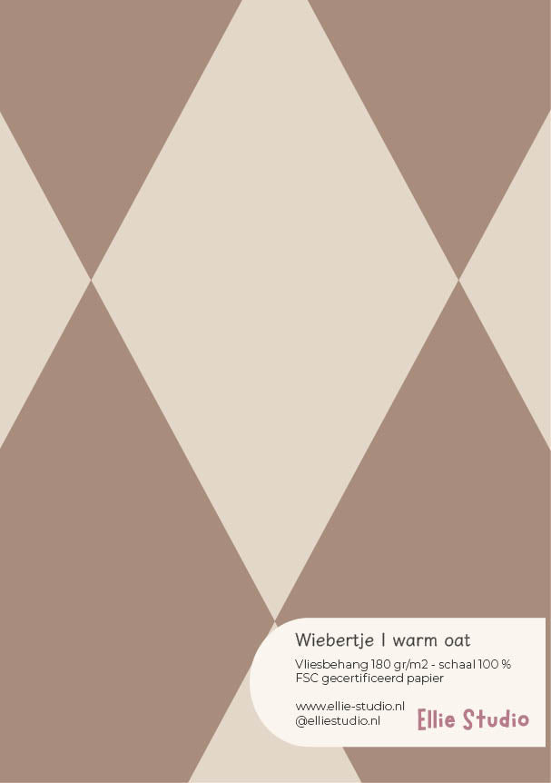 Behangstaal Wiebertje - warm oat