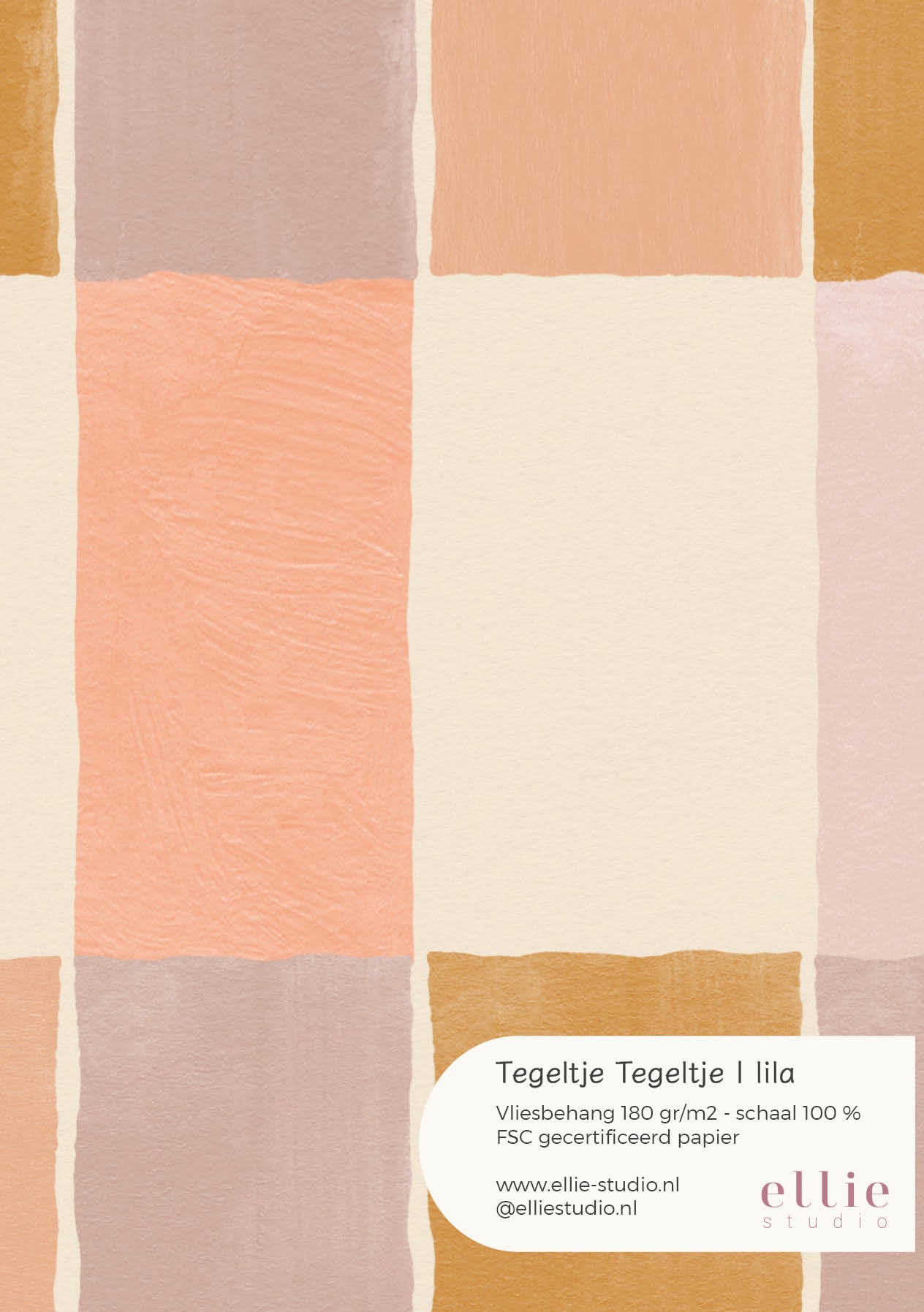 Wallpaper sample Tile Tile - Lila