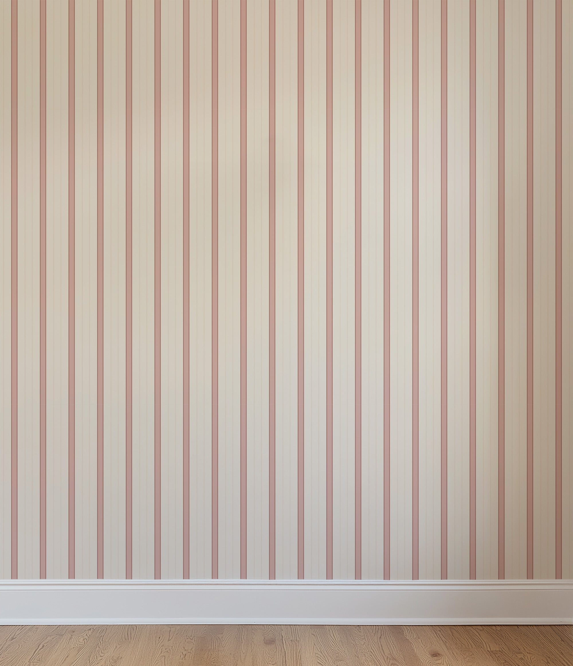 Wallpaper Sweet Stripes - soft pink