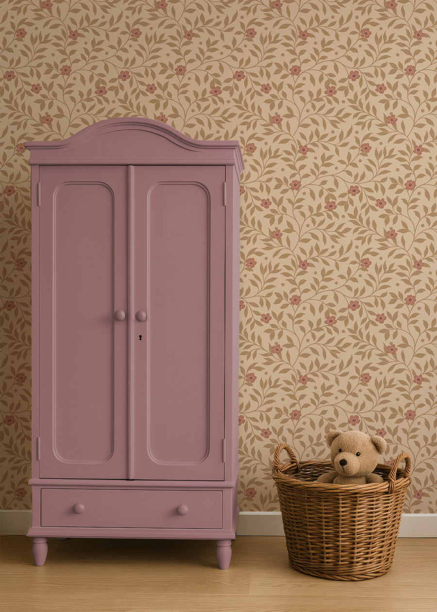 Behang Tiny Blossom - sandy