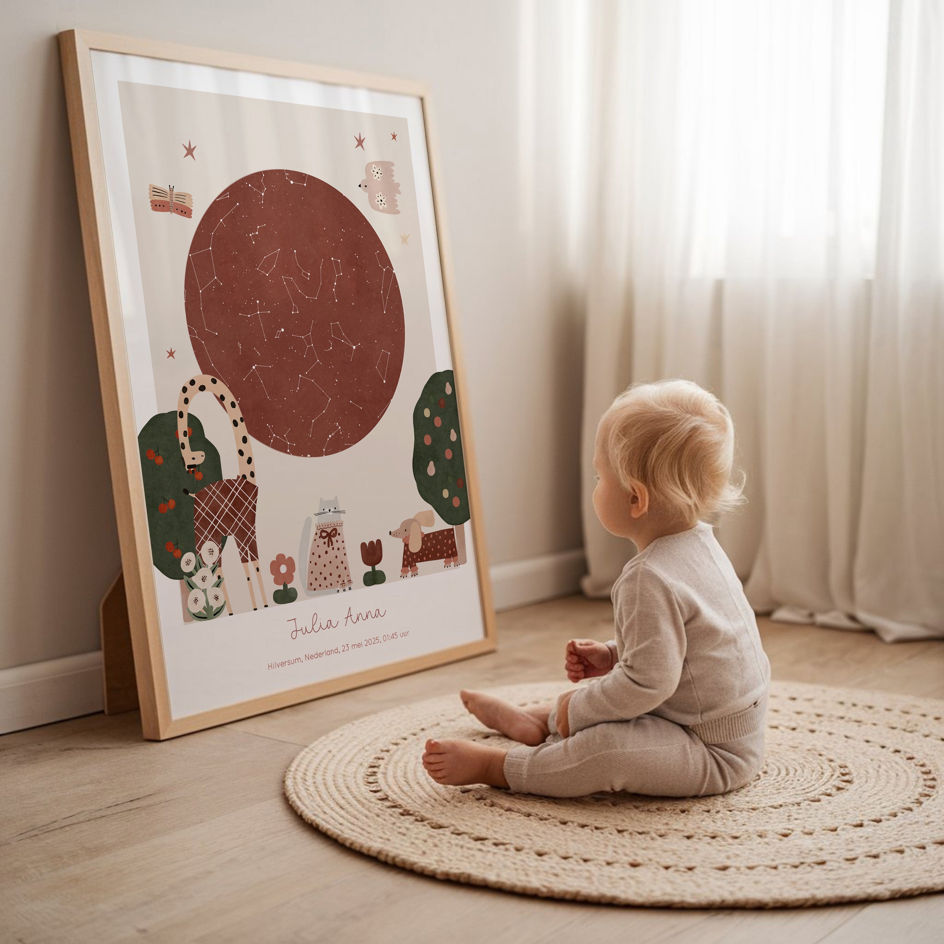 Starry Sky Poster - Gouache Friends | brick 