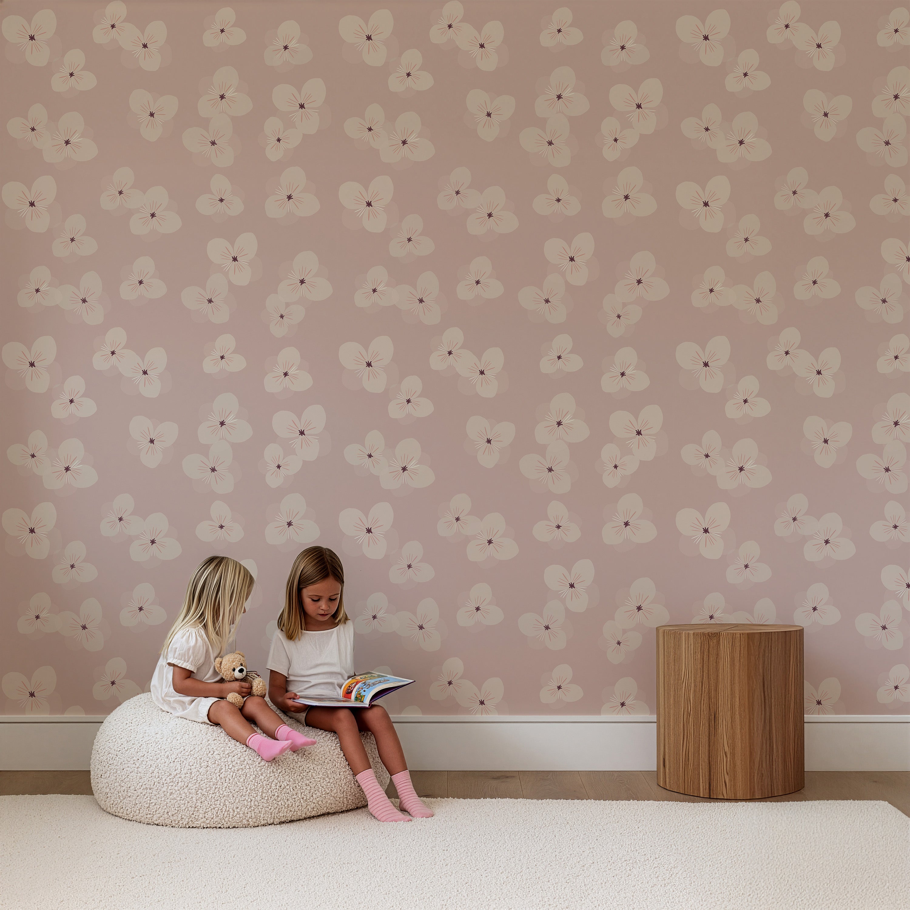 Wallpaper Soft Bloom - blush