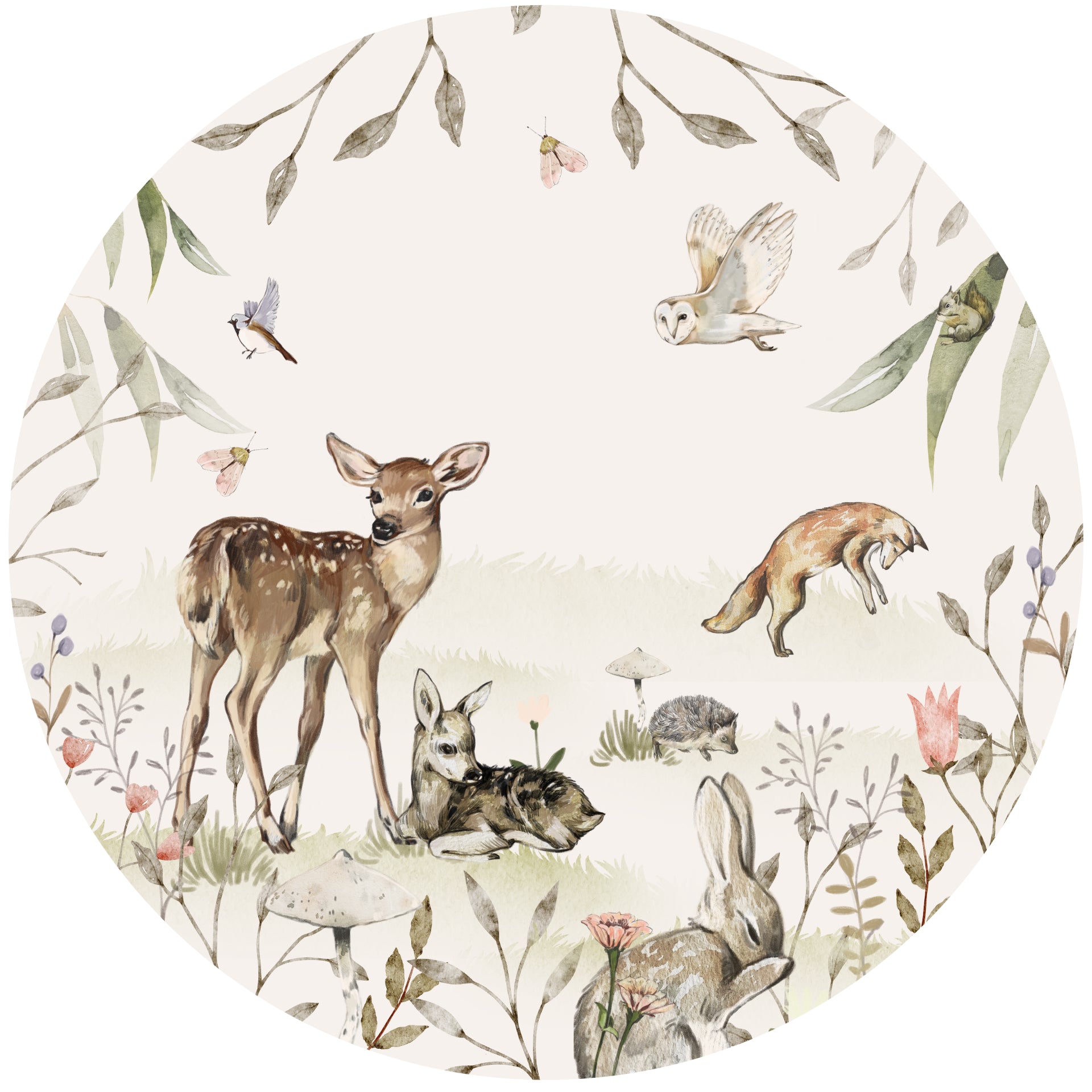 Behangcirkel - Bosdieren