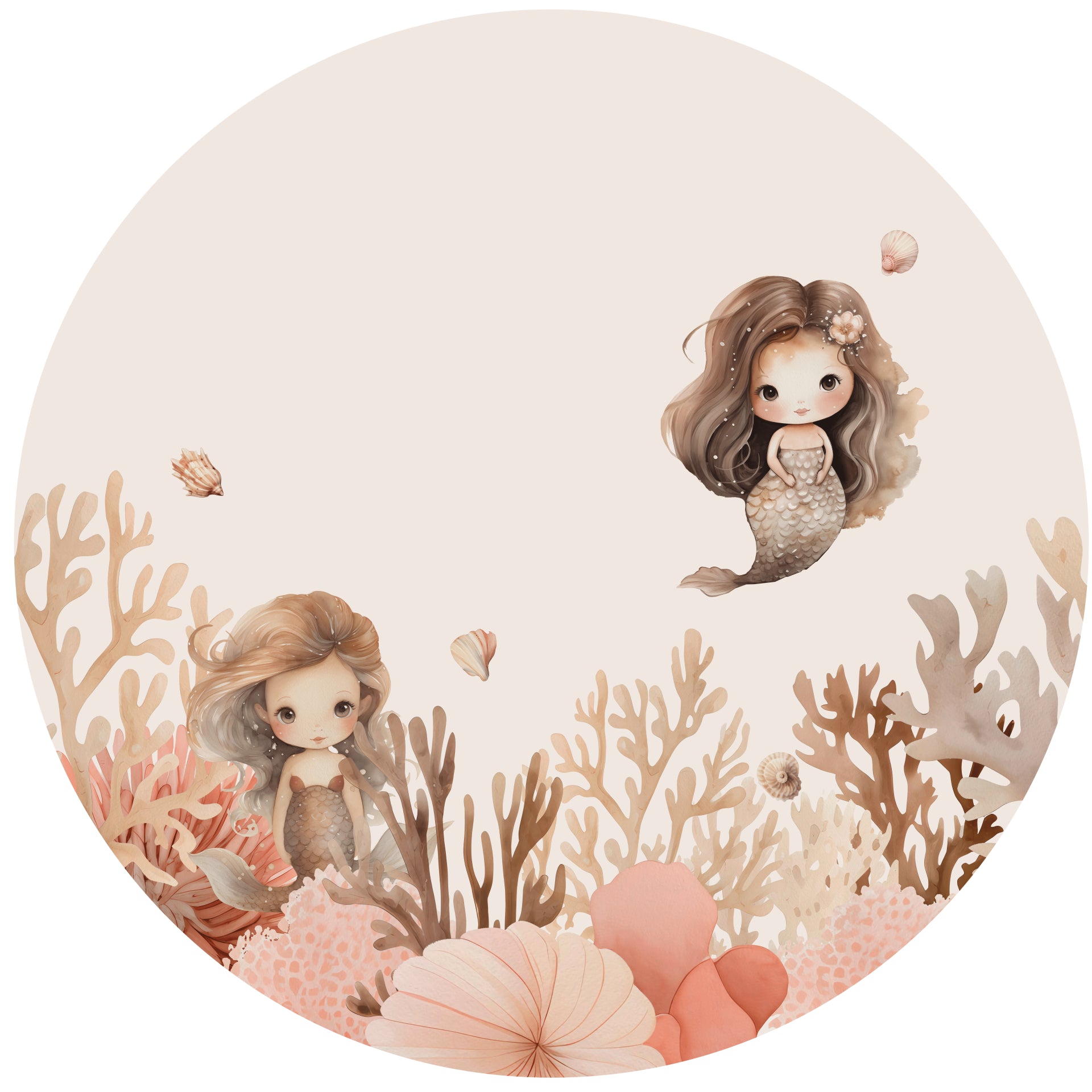 Behangcirkel - Mermaids