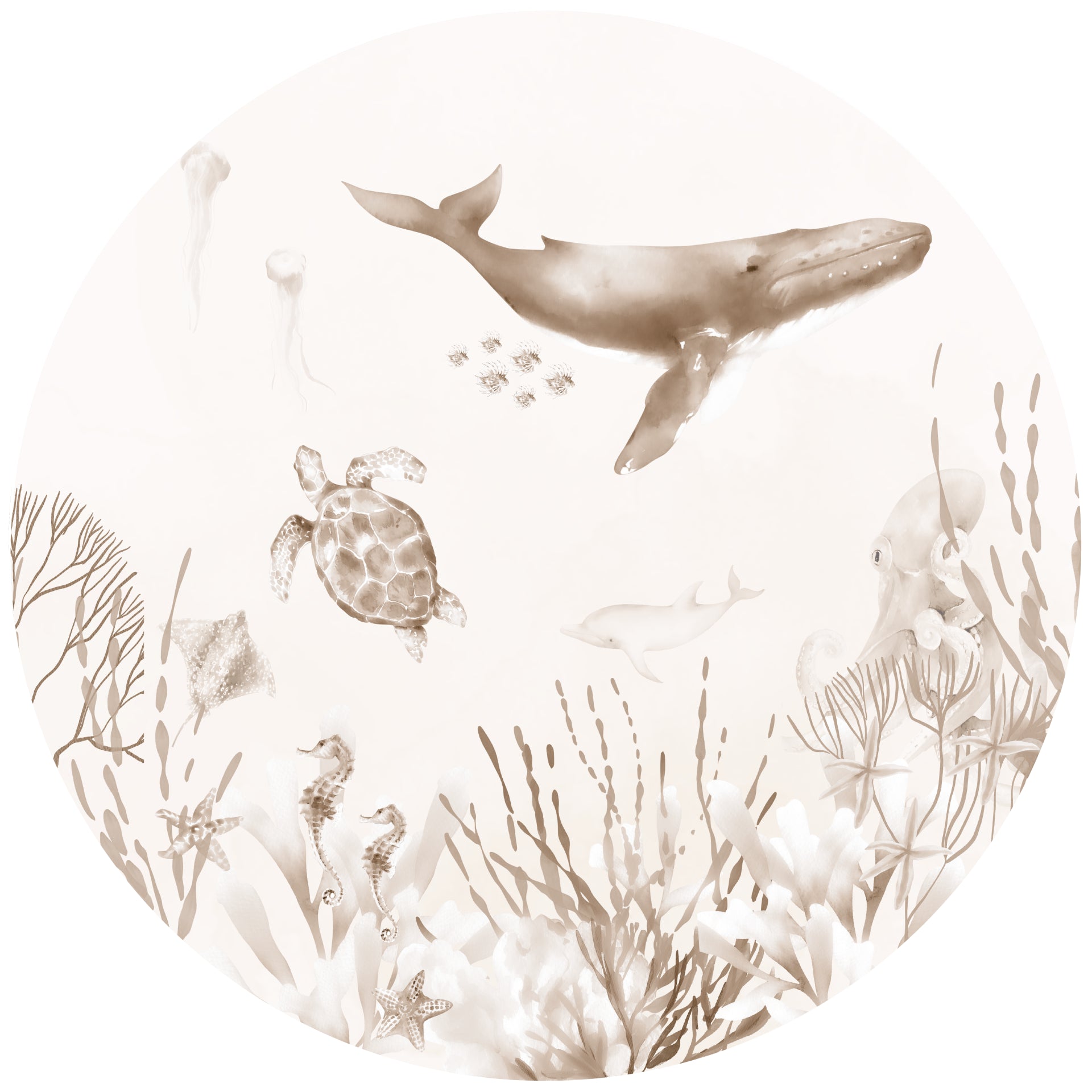 Behangcirkel - Onderwaterwereld
