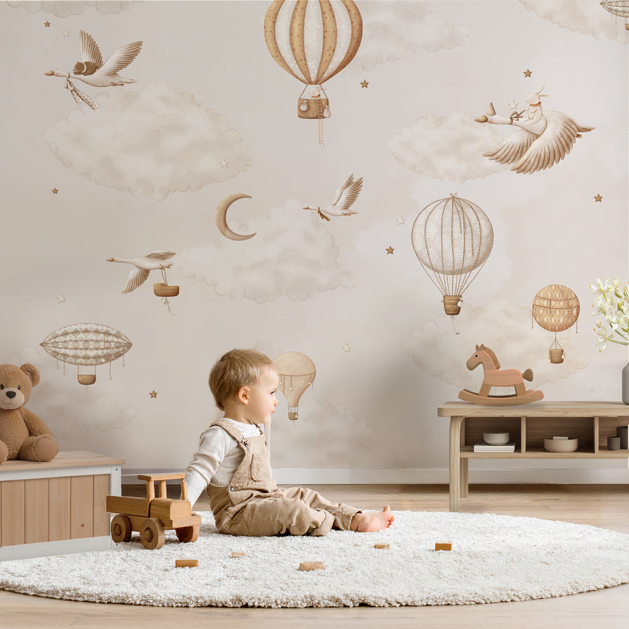 Collage behang Little Dreamers
