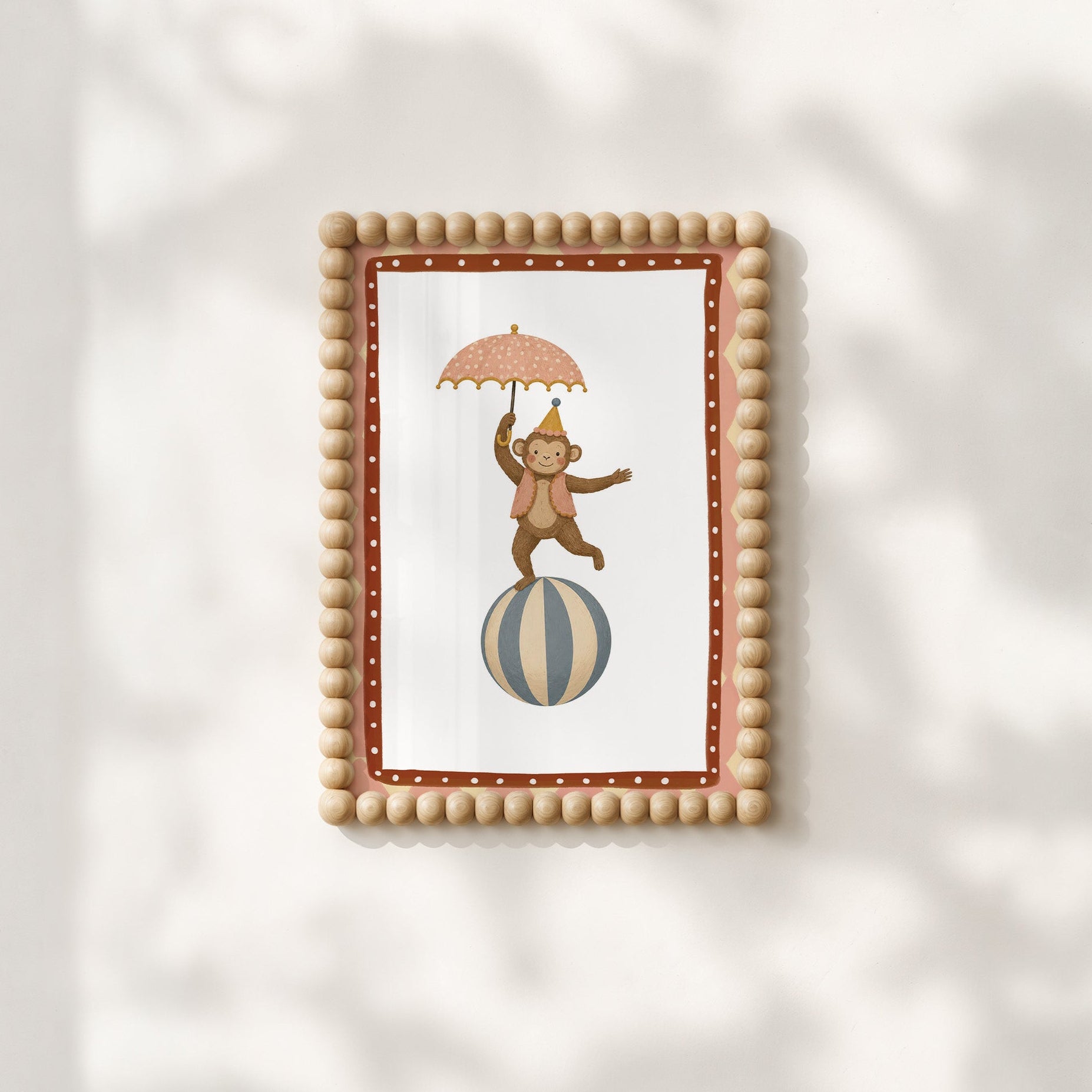 Kinderkamer poster - Circus aap