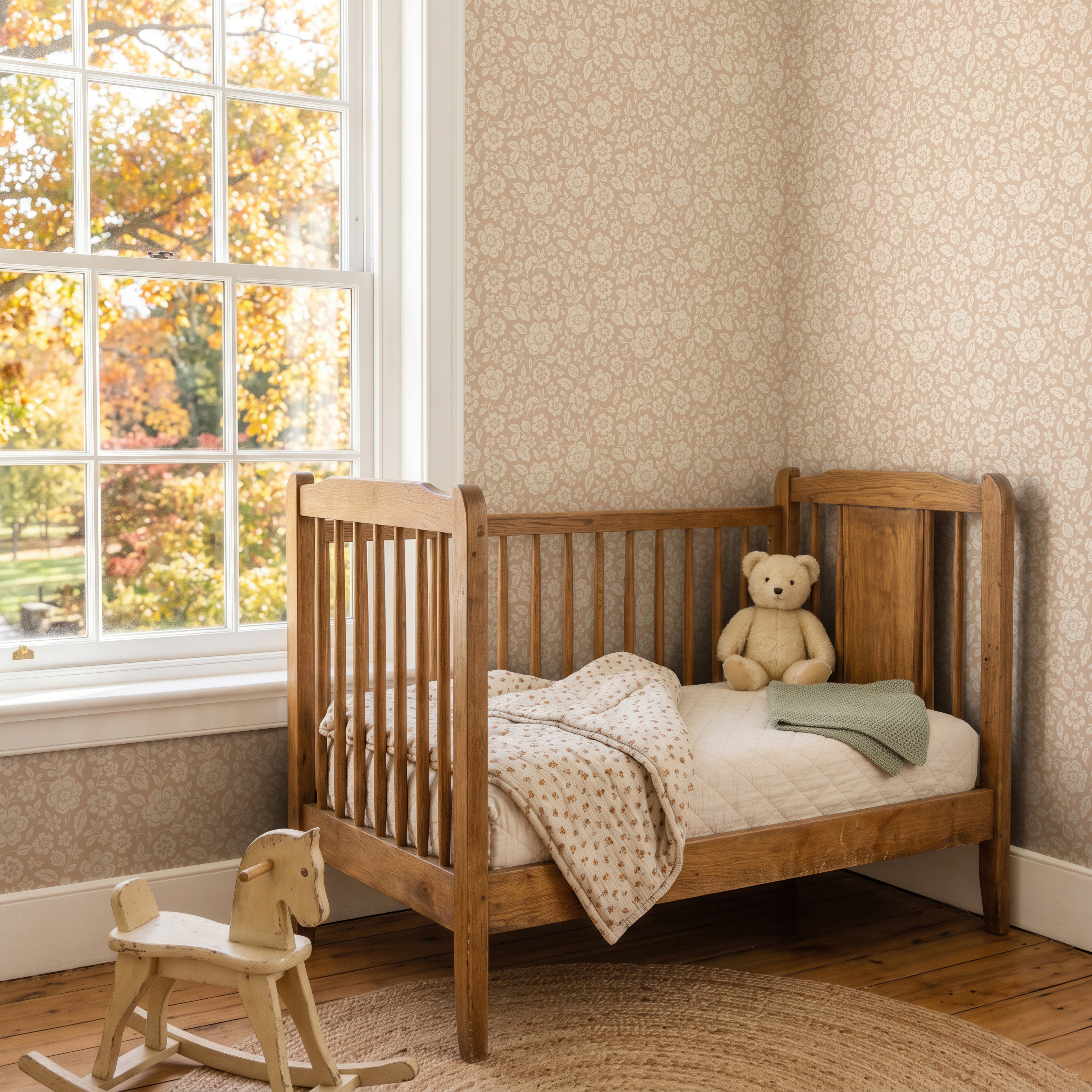 Wallpaper Willow Bloom - honey blush