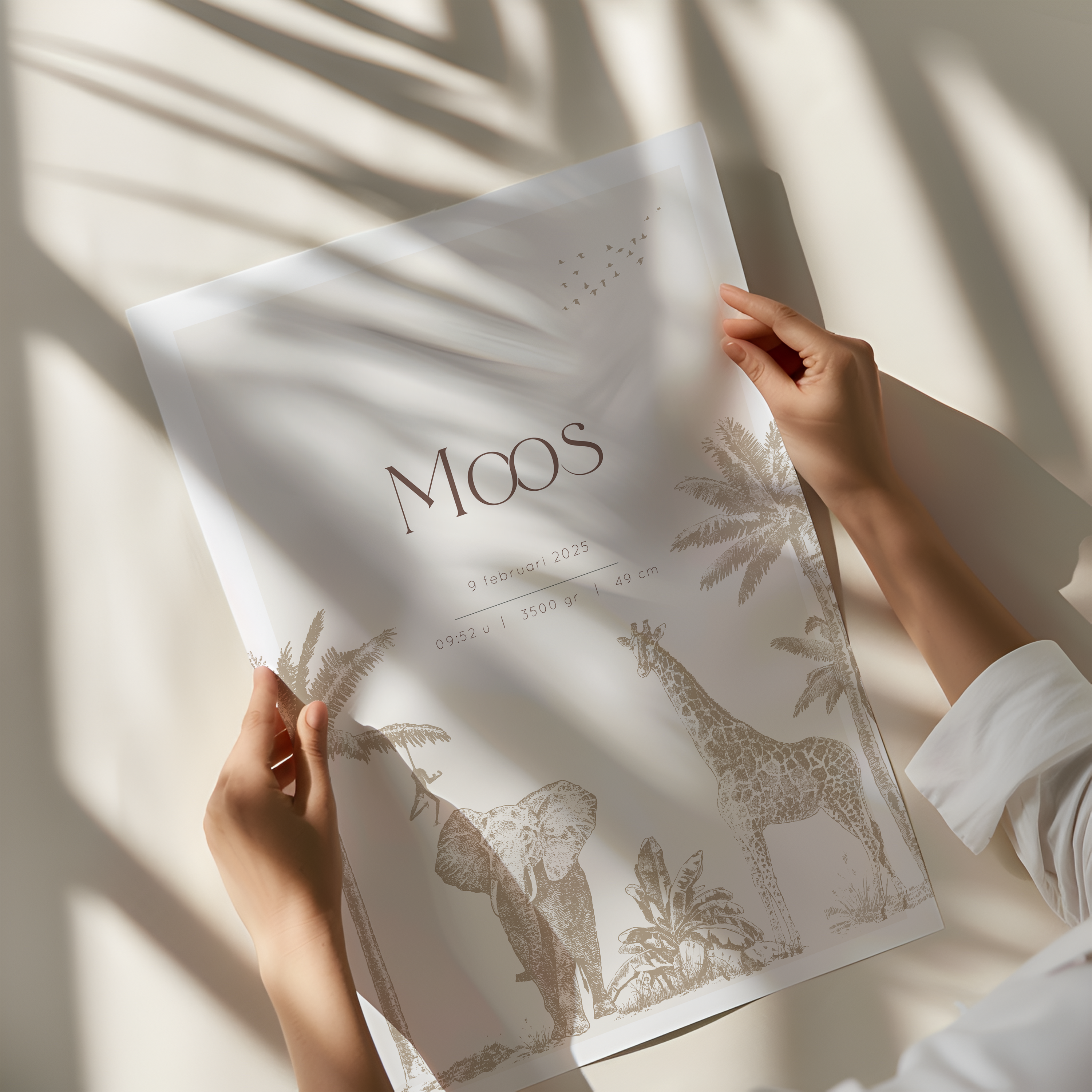 Geboorteposter Jungle