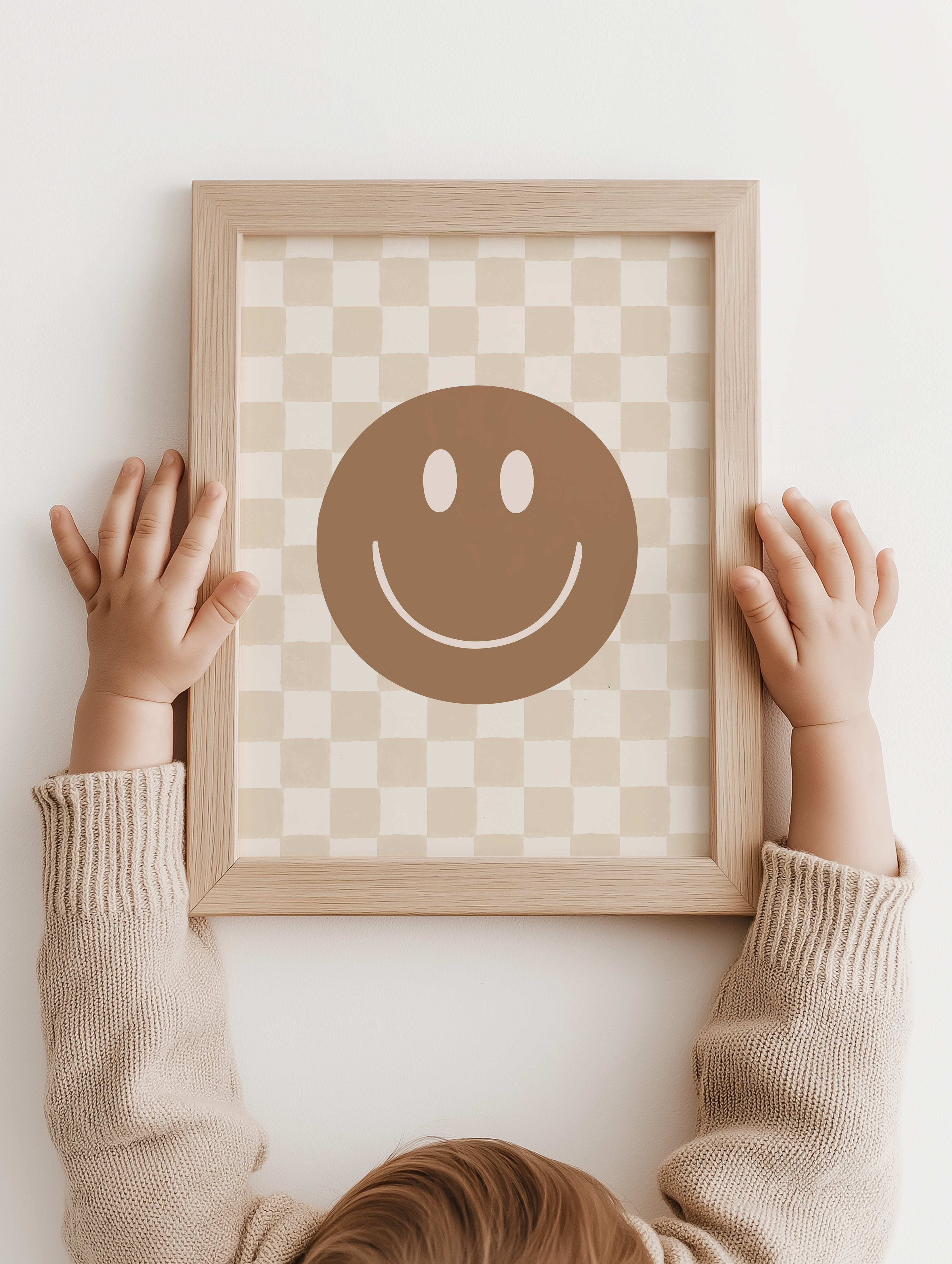 Children's room poster - Smiley | brown