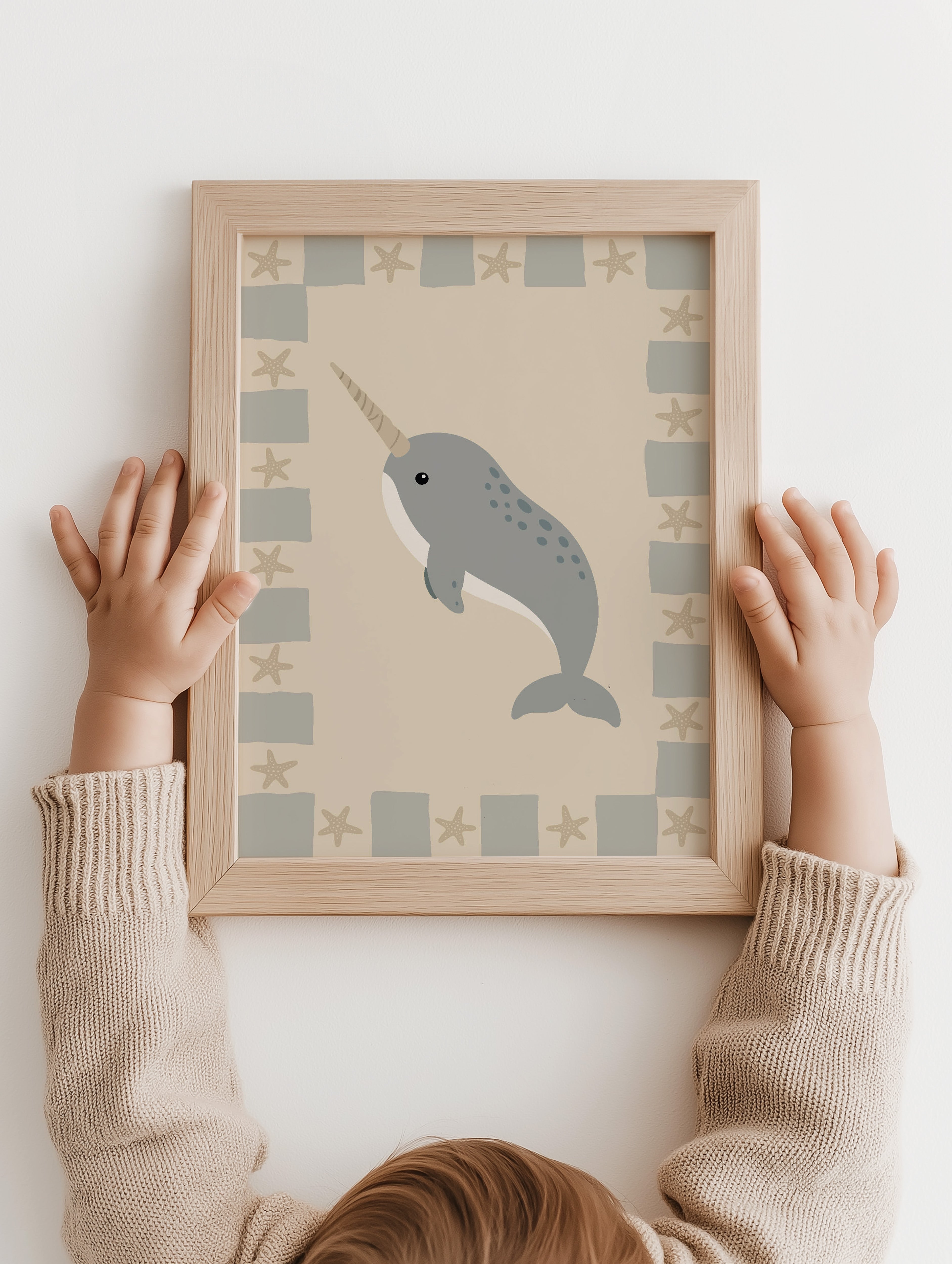 Kinderkamer poster - Narwal